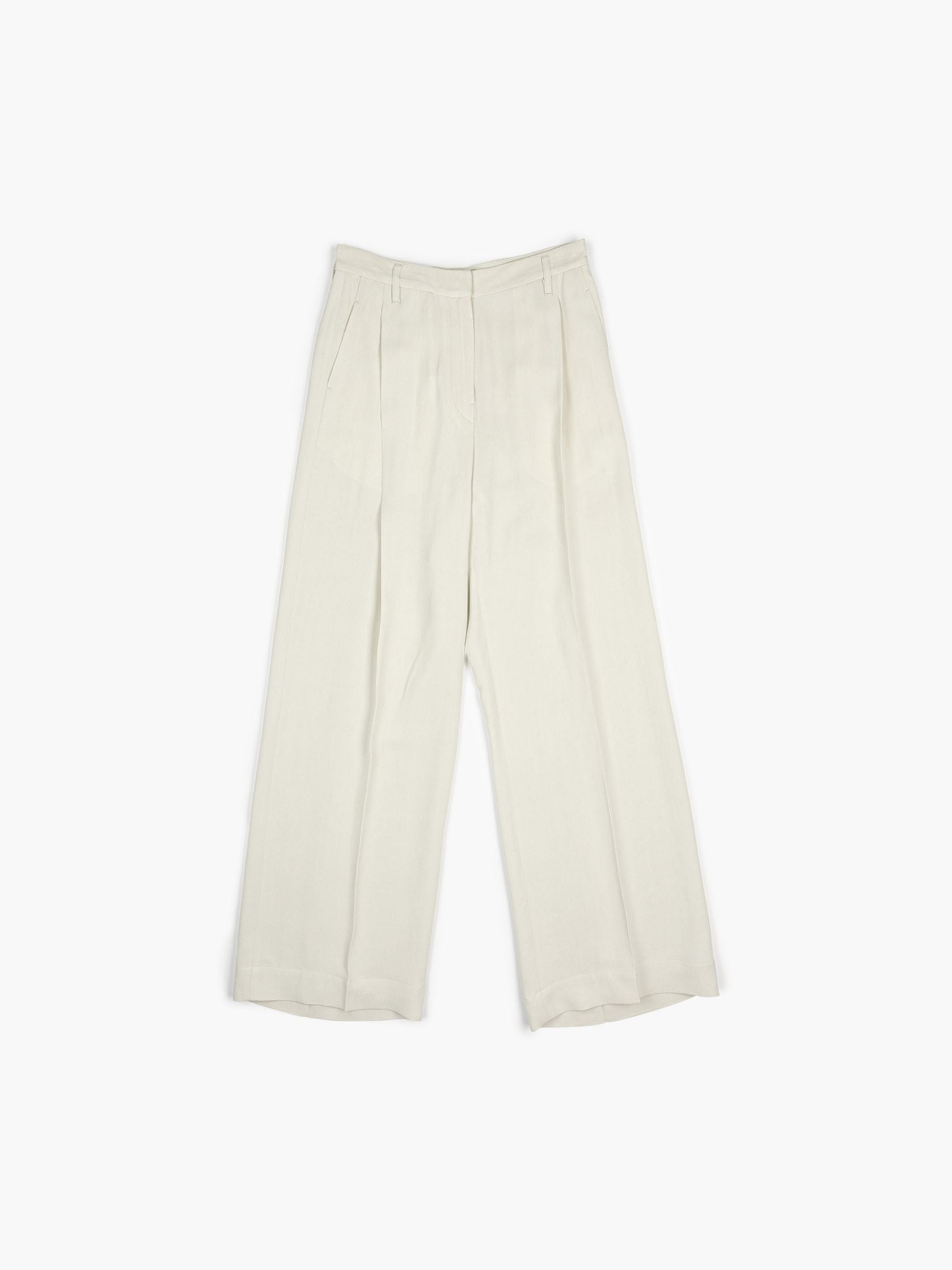 Christian Wijnants Pama Wide Leg Pleated Pants Cement