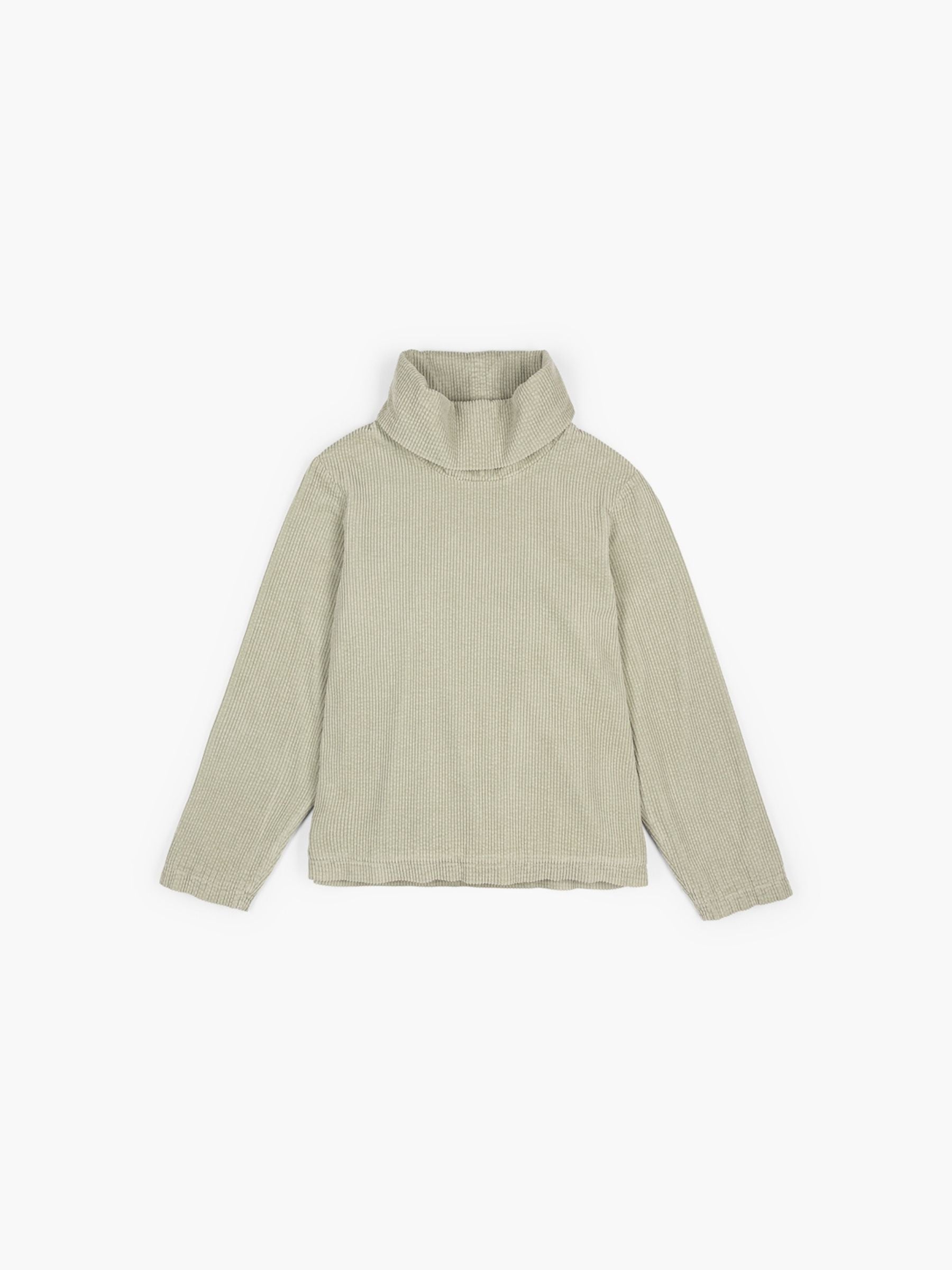 Christian Wijnants Tiba Top High Collar Corduroy Limestone
