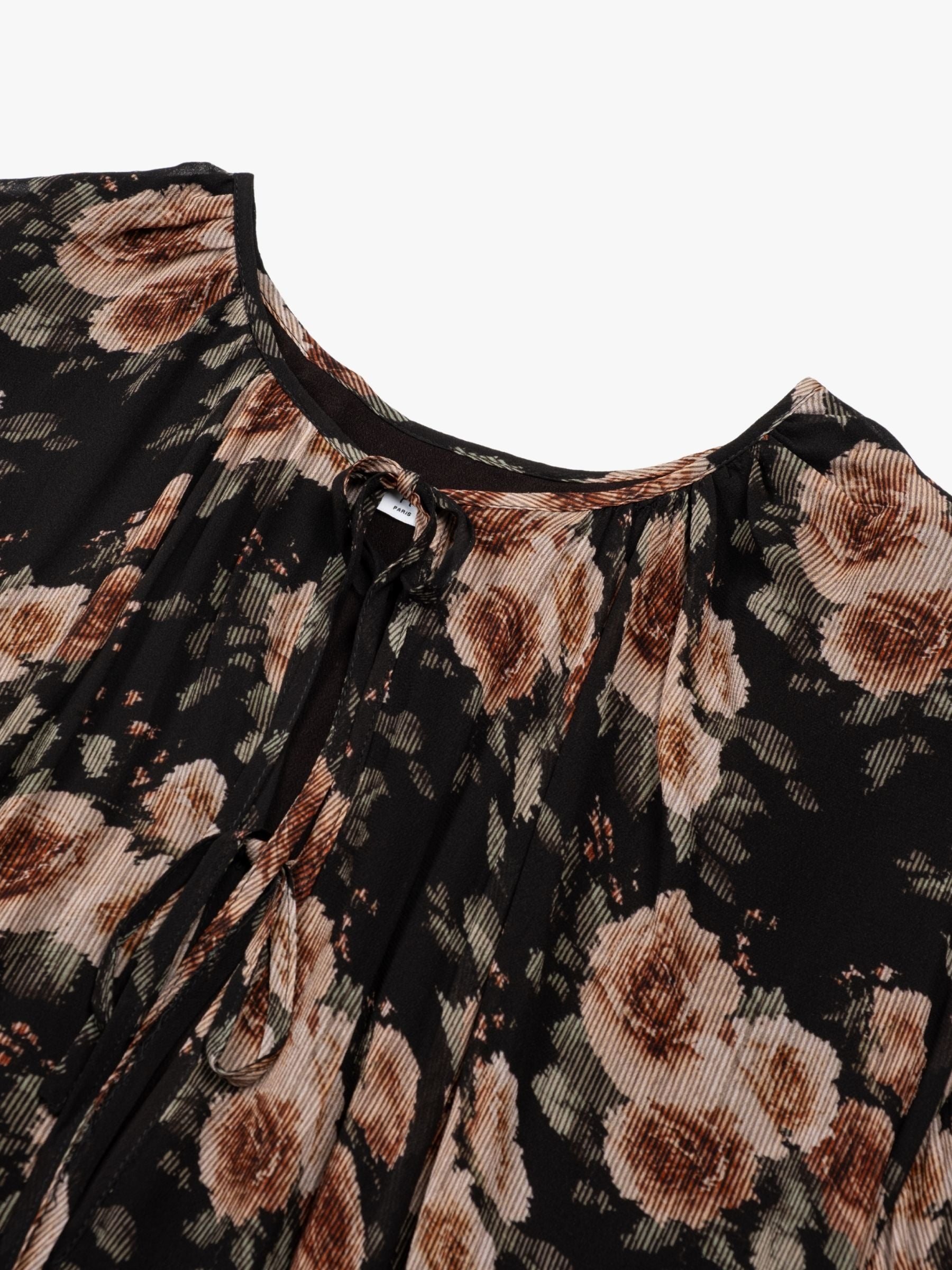 Iro Leandre Dress Black Roses