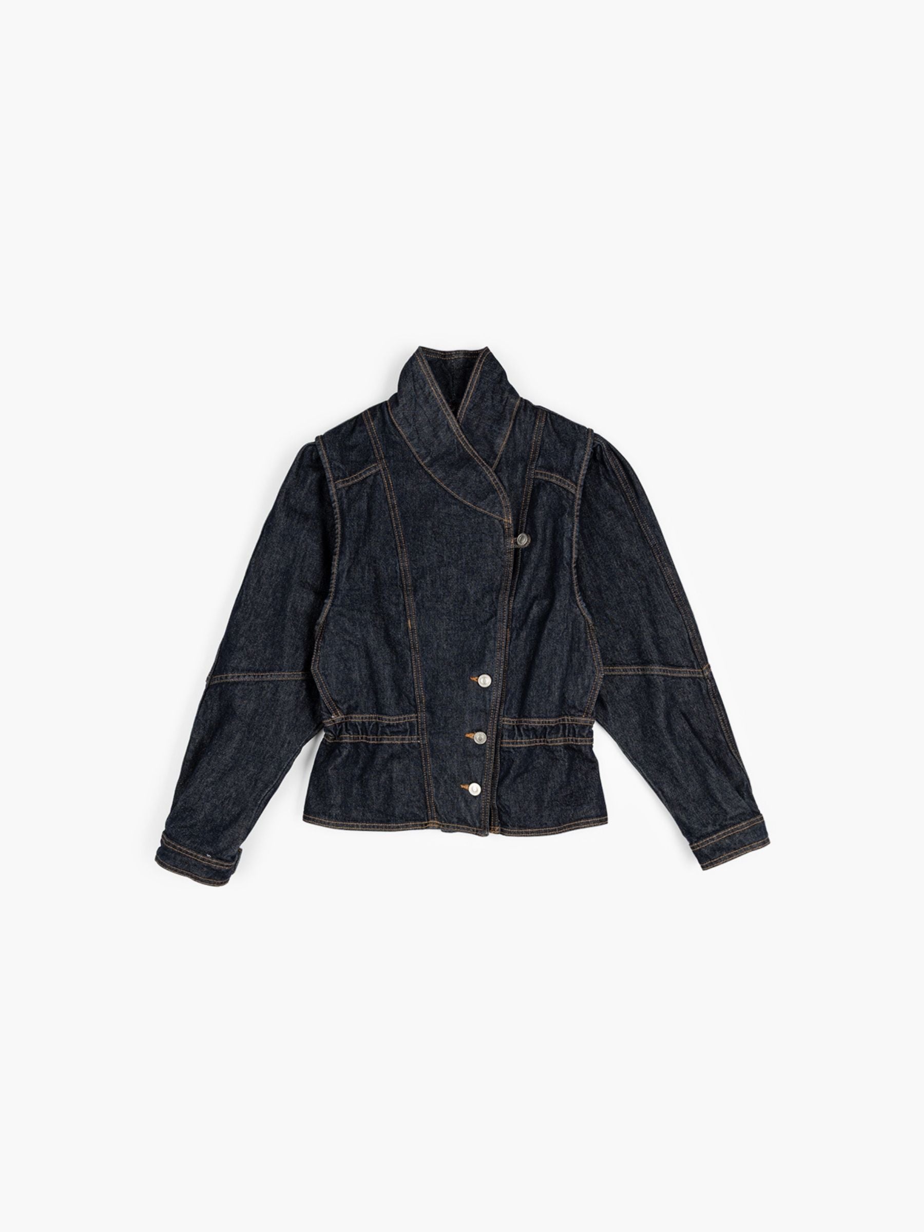 Isabel Marant Dolie Denim Jacket Dark Midnight