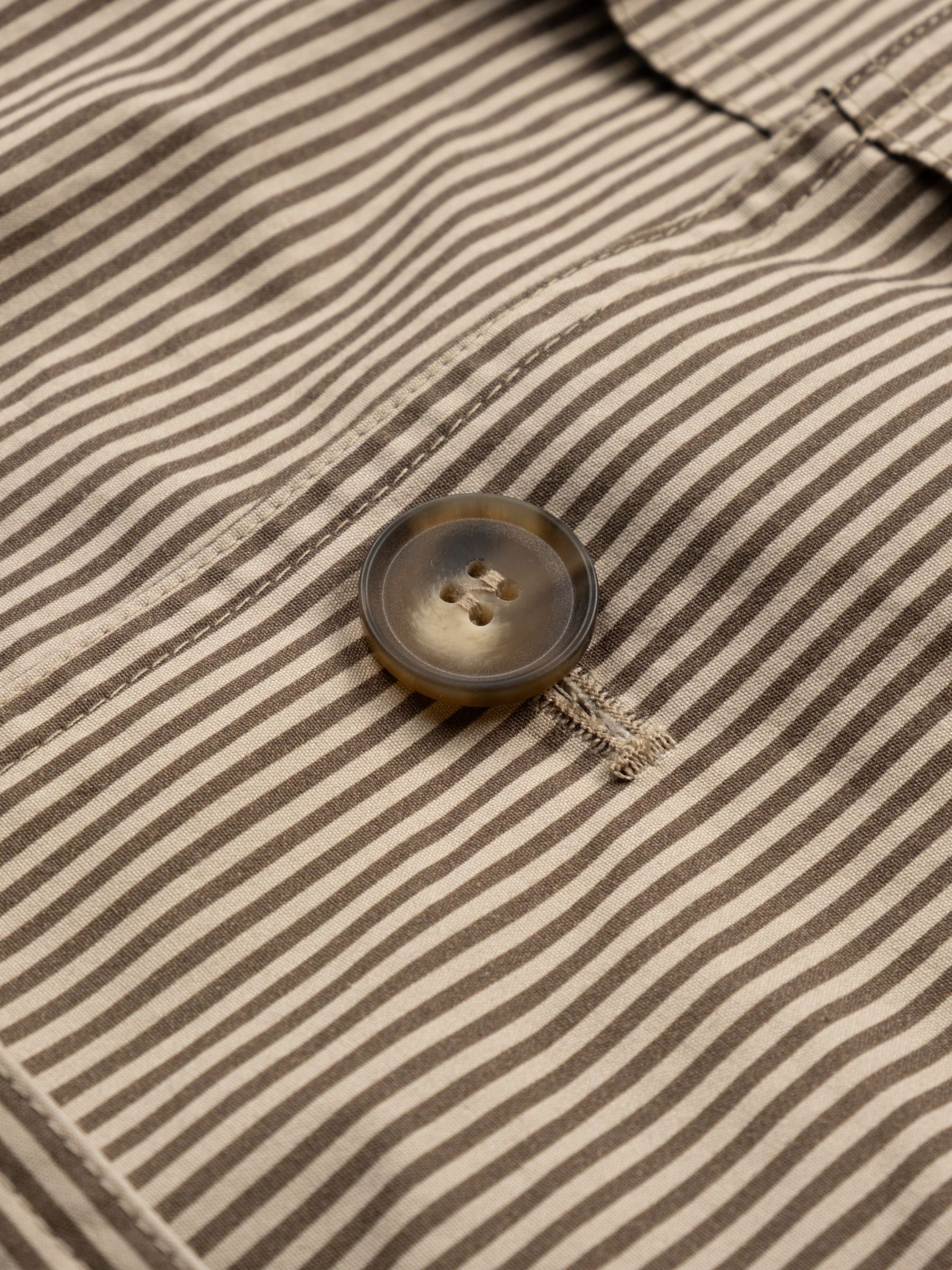 Isabel Marant Etoile Claya Striped Jacket Beige Khaki