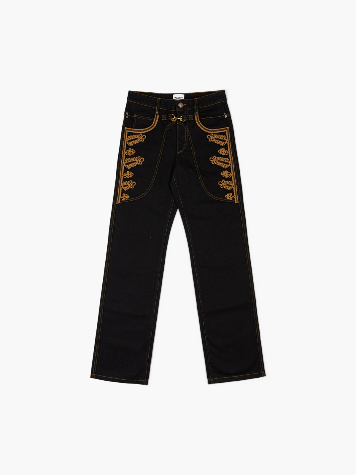 Isabel Marant Etoile Elna Embroidered Pants Black