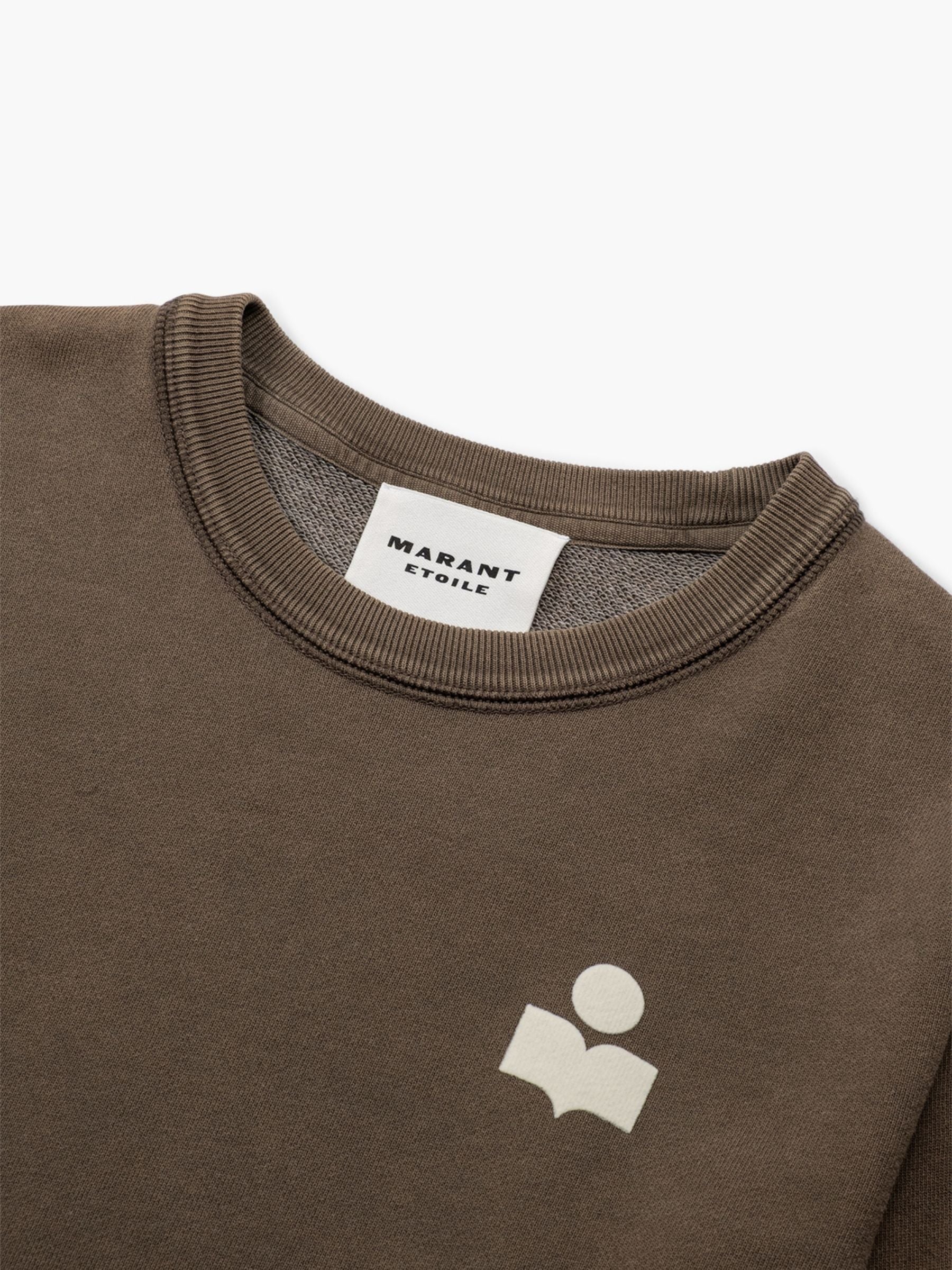 Isabel Marant Etoile Maurine Sweatshirt Dark Bronze/ Ecru