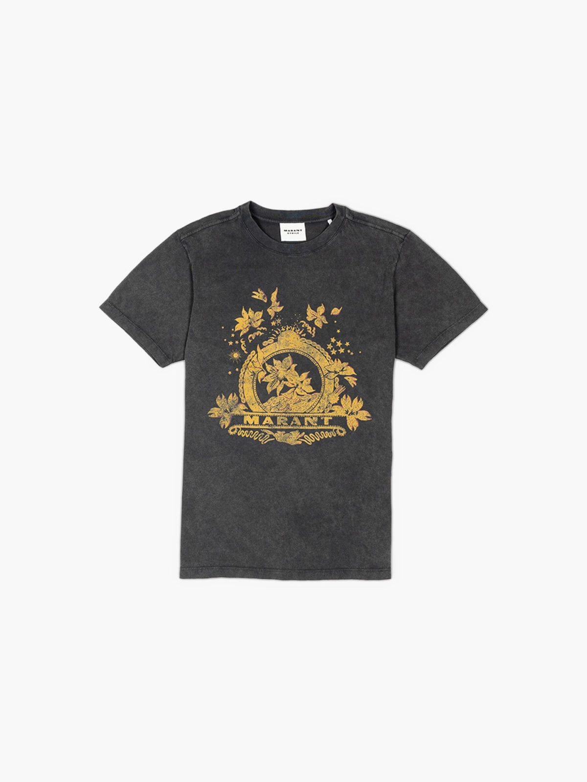 Isabel Marant Etoile Zewel Hibiscus Tshirt Faded Black