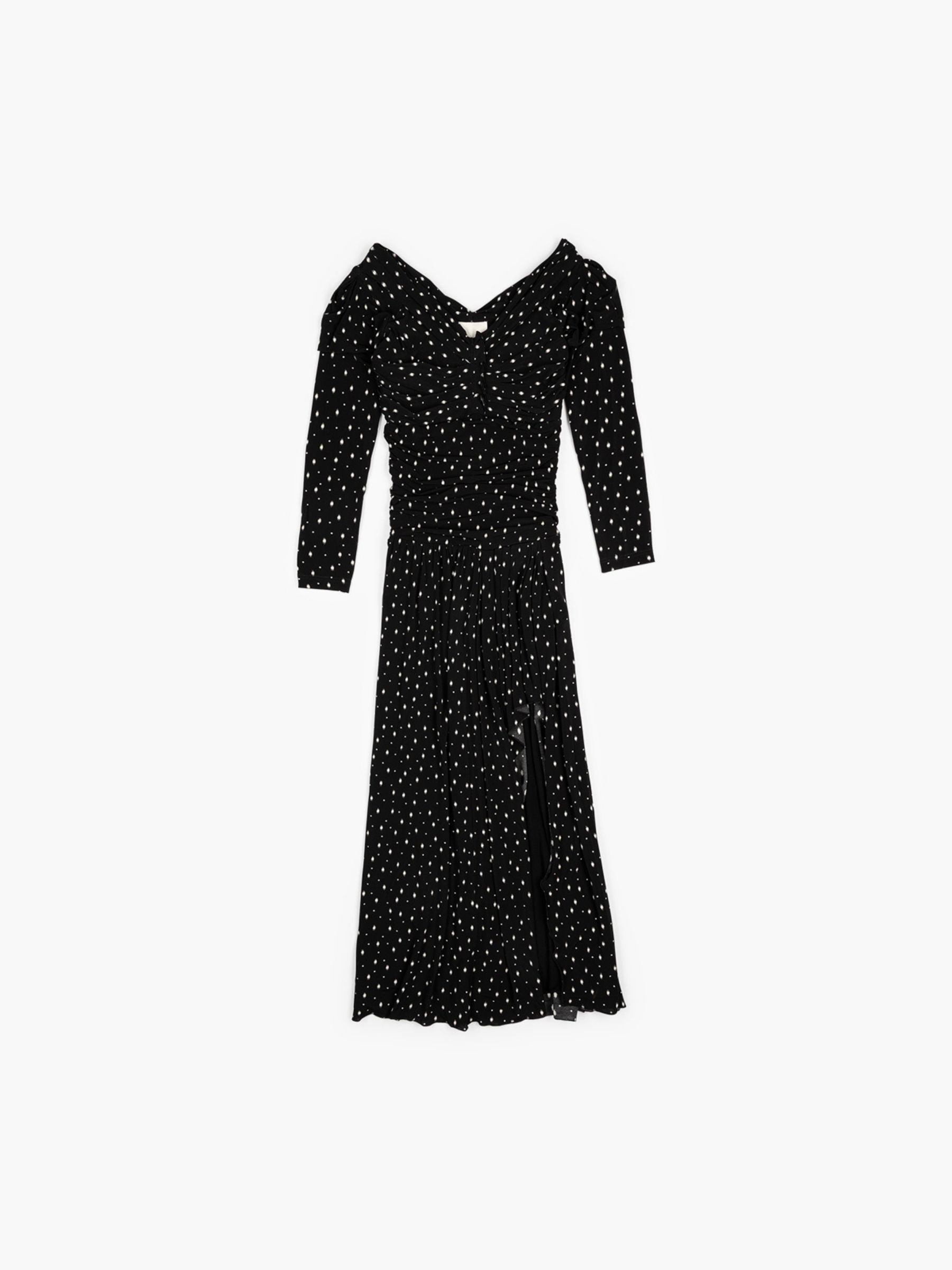 Isabel Marant Giovana Dress Polka Black Ecru