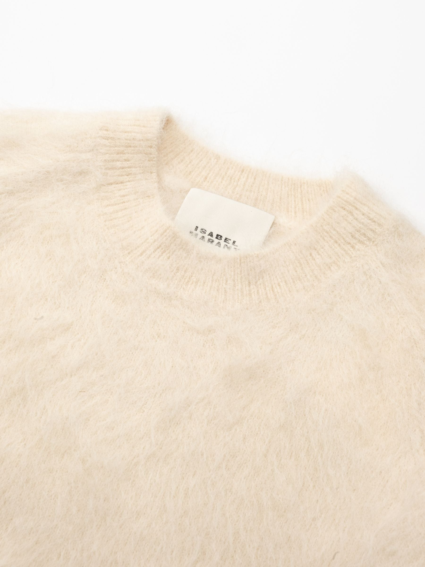 Isabel Marant Hermine Pullover Fluffy Knit Ecru