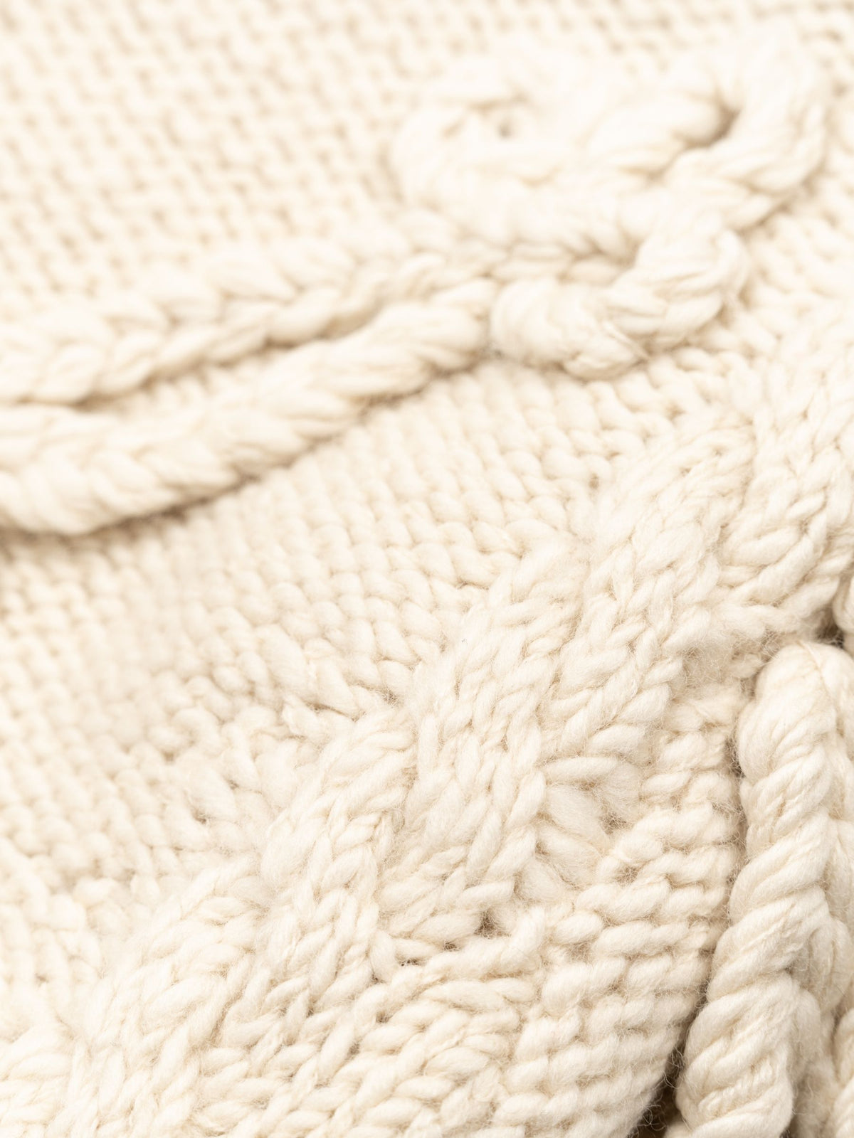 Isabel Marant Katria Irish Knit Pullover Ecru