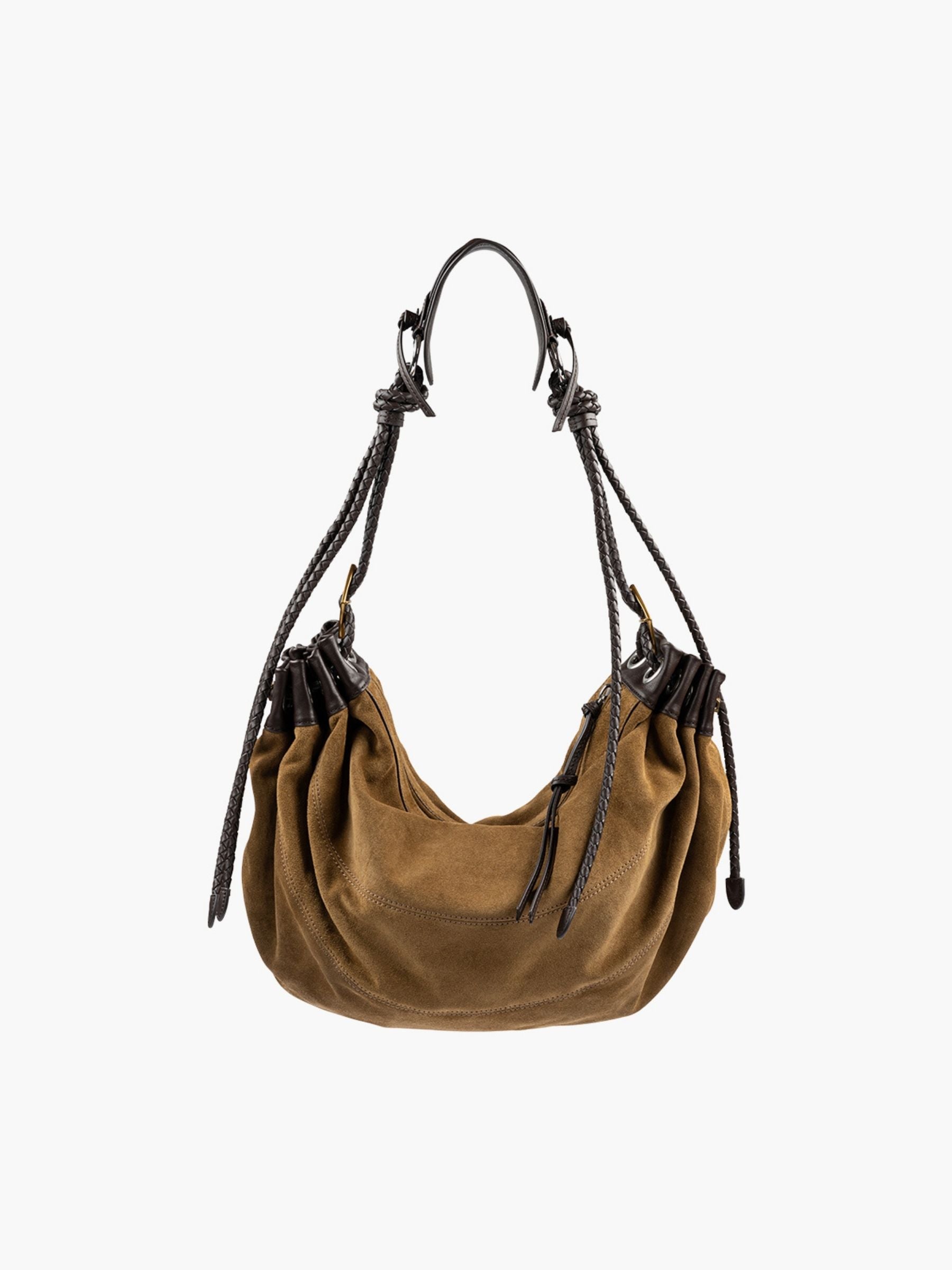 Isabel Marant Maia Large Suede Bag Taupe
