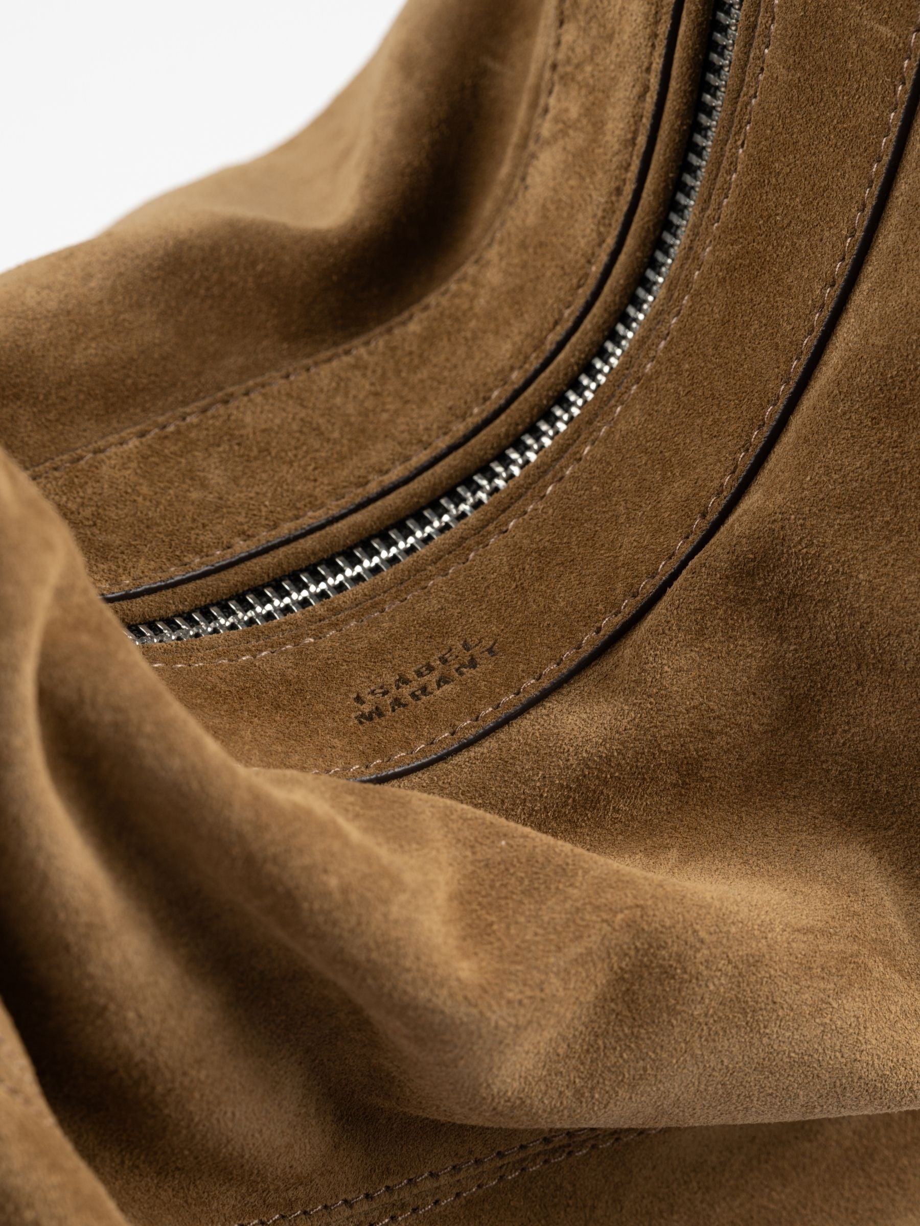 Isabel Marant Maia Large Suede Bag Taupe