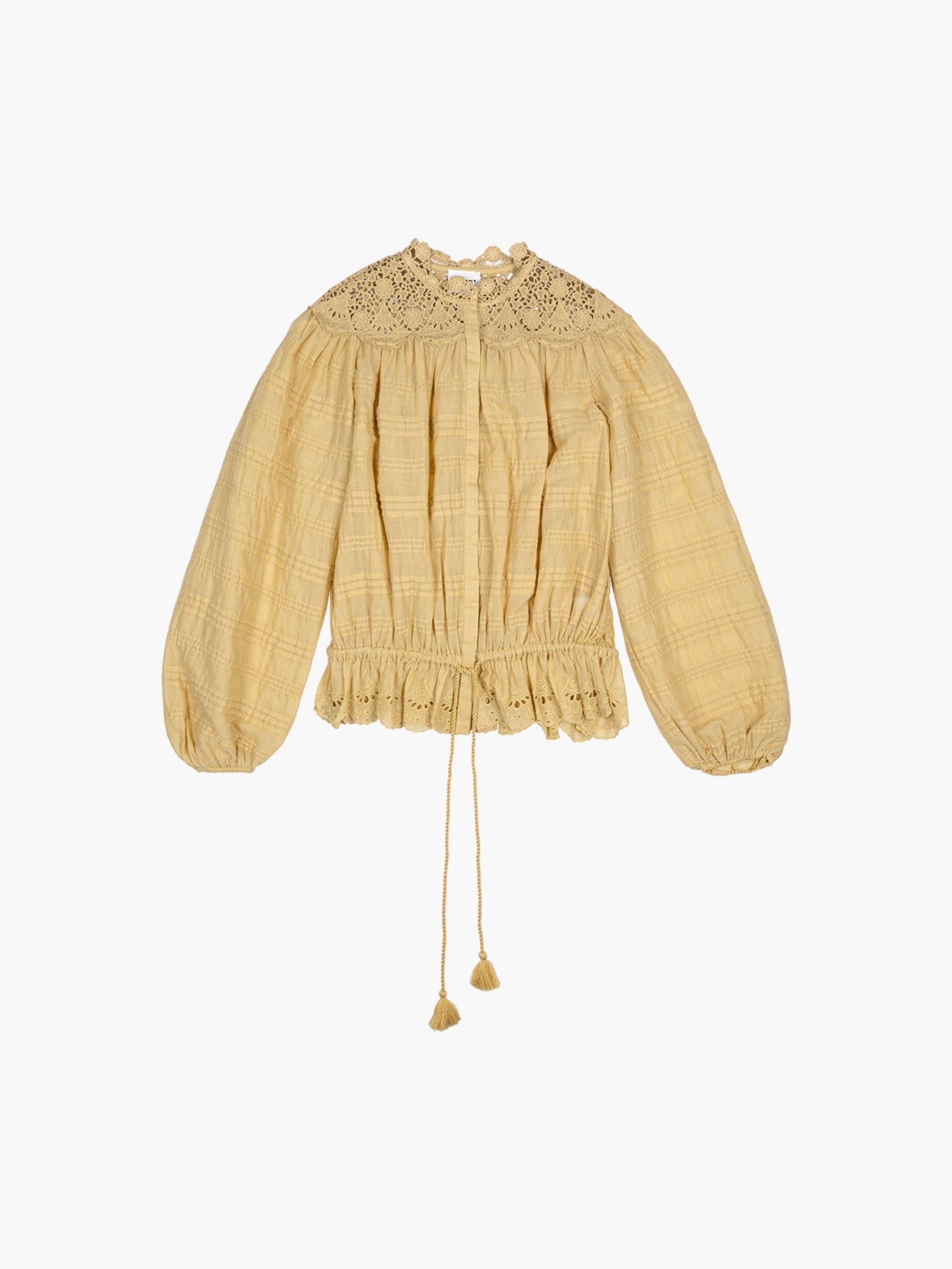 Isabel Marant Etoile Polly Blouse Light Ochre