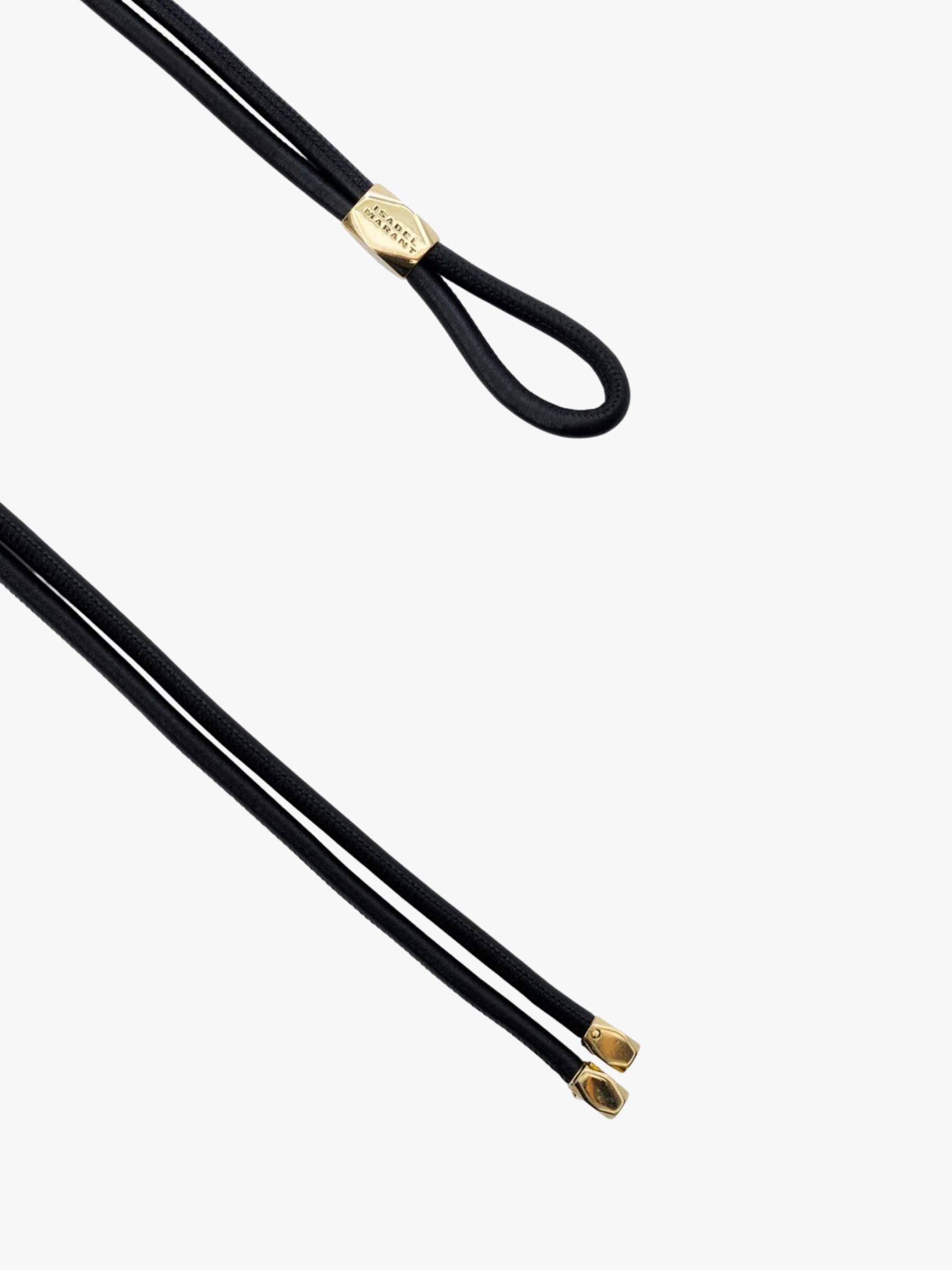 Isabel Marant Silvia Belt Black/Gold
