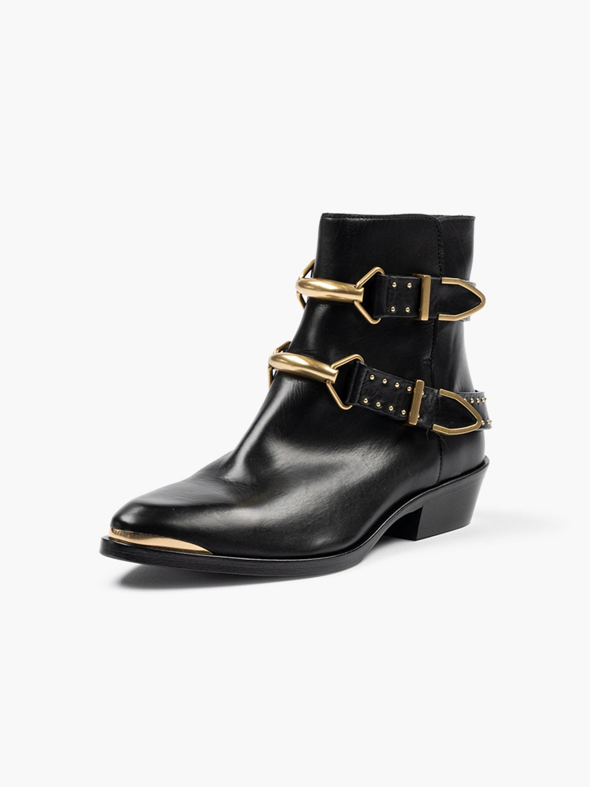 Isabel Marant Zalya Metal Ornament Boots Black