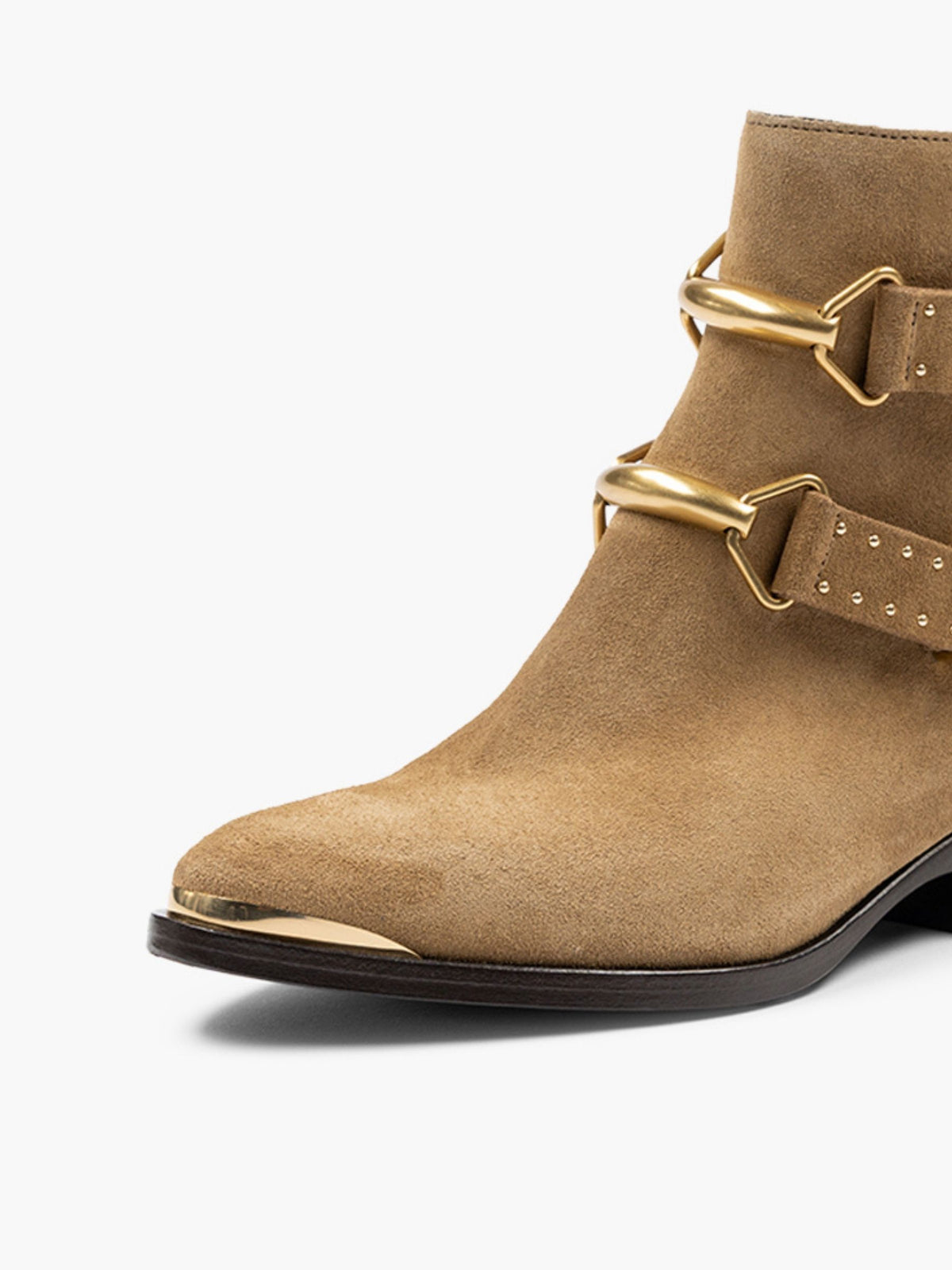 Isabel Marant Zalya Suede Ornament Boots Taupe