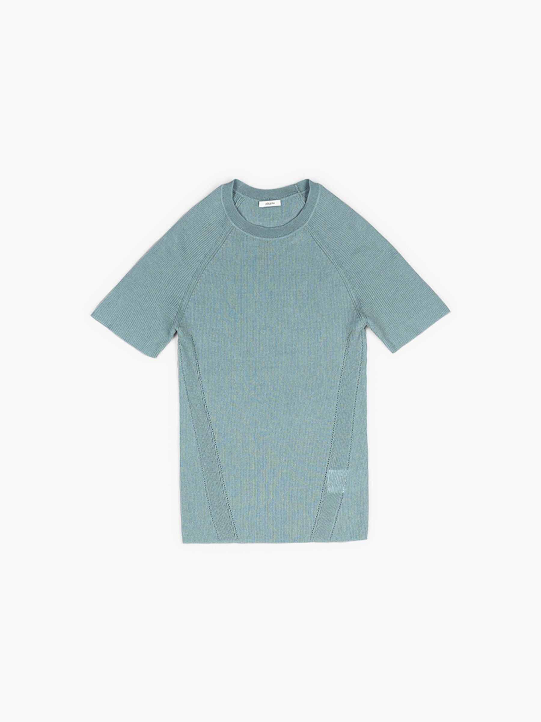 Joseph Belarb Top Sheer Crepe Chambray