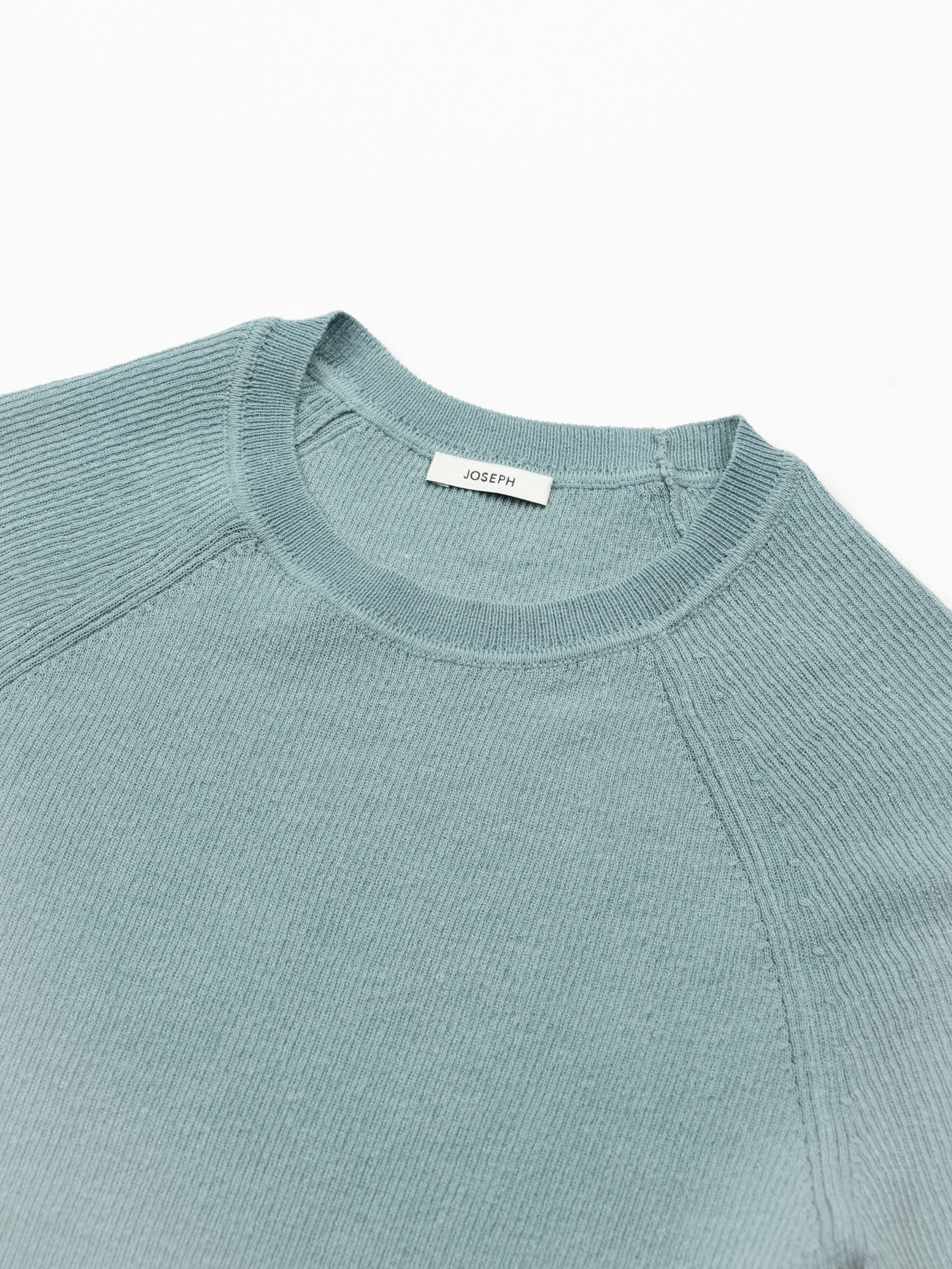 Joseph Belarb Top Sheer Crepe Chambray