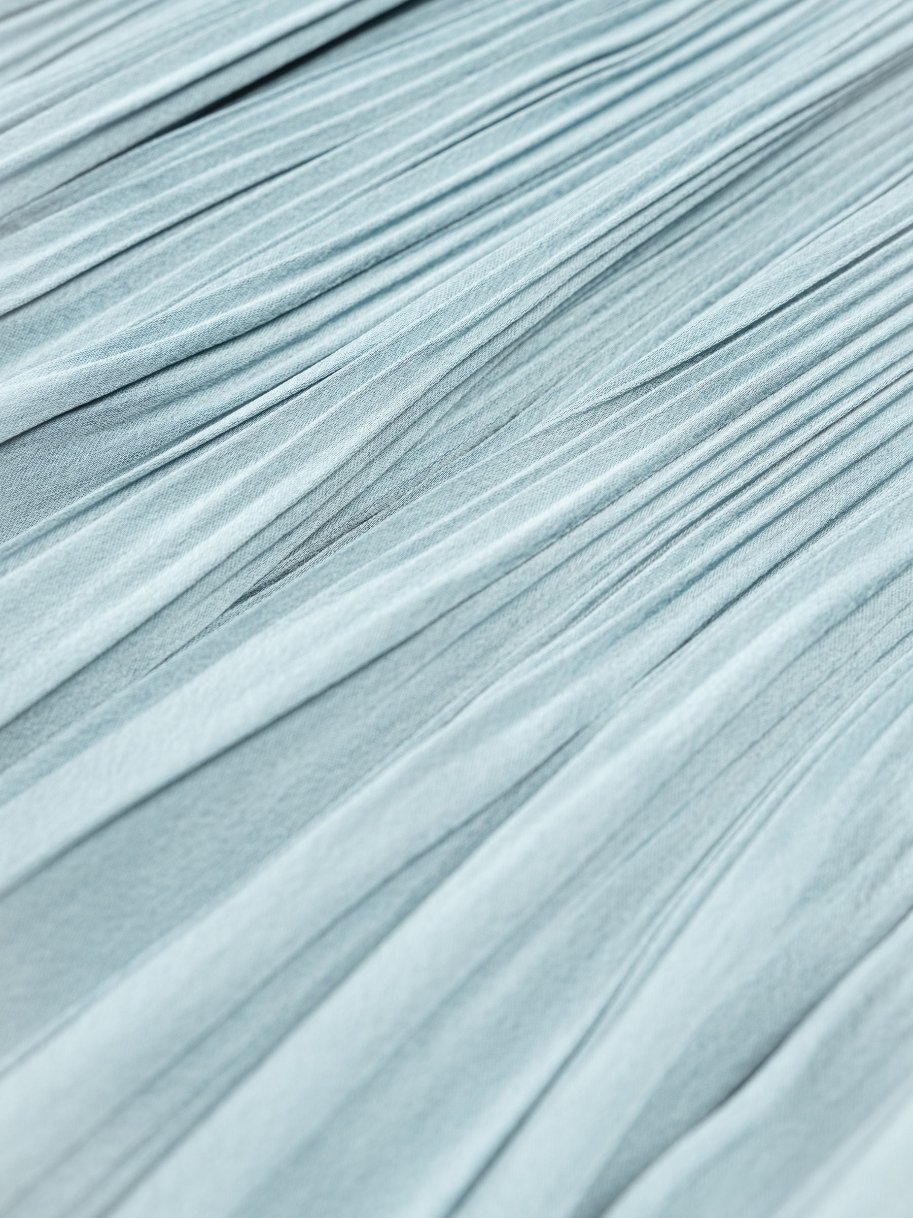 Joseph Rabat Skirt Pleated Satin Chambray