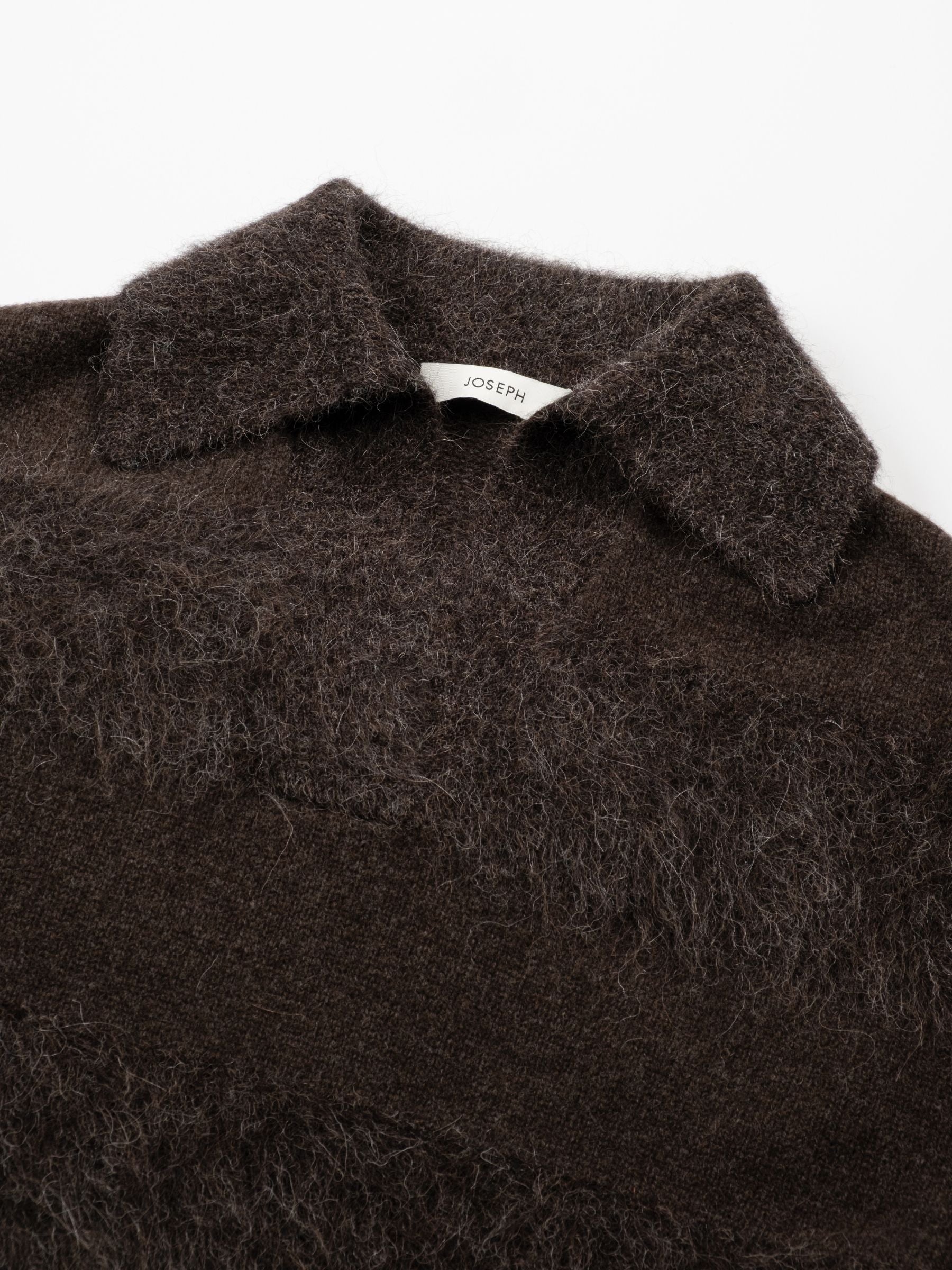 Joseph Take Pullover Brushed Stripes Cocoa