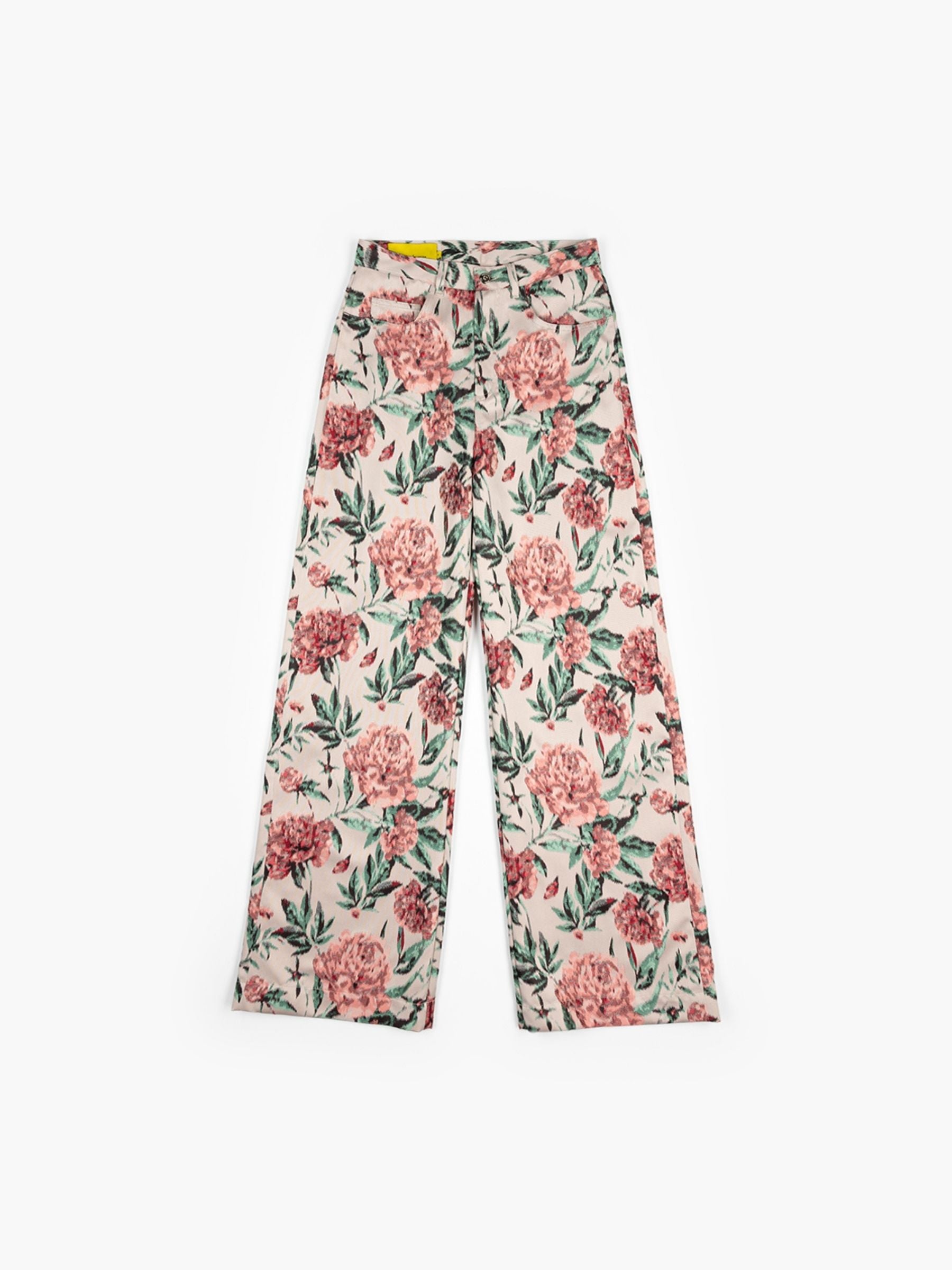 Marques Almeida Brocade Boyfriend Style Trousers Pink