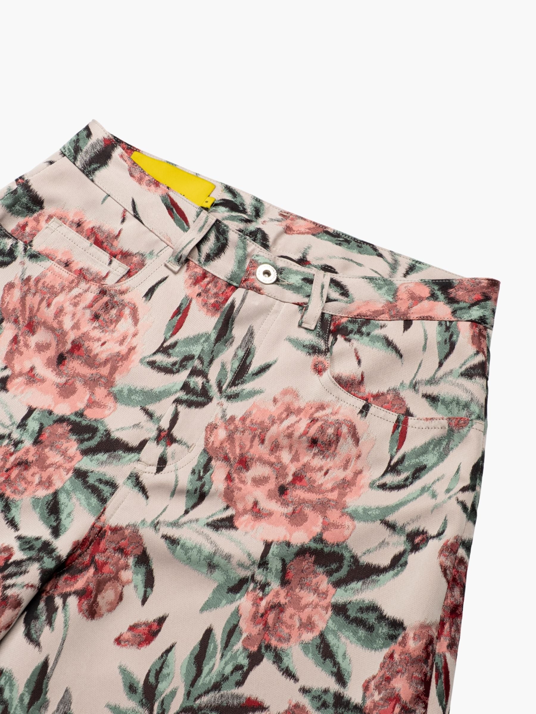 Marques Almeida Brocade Boyfriend Style Trousers Pink