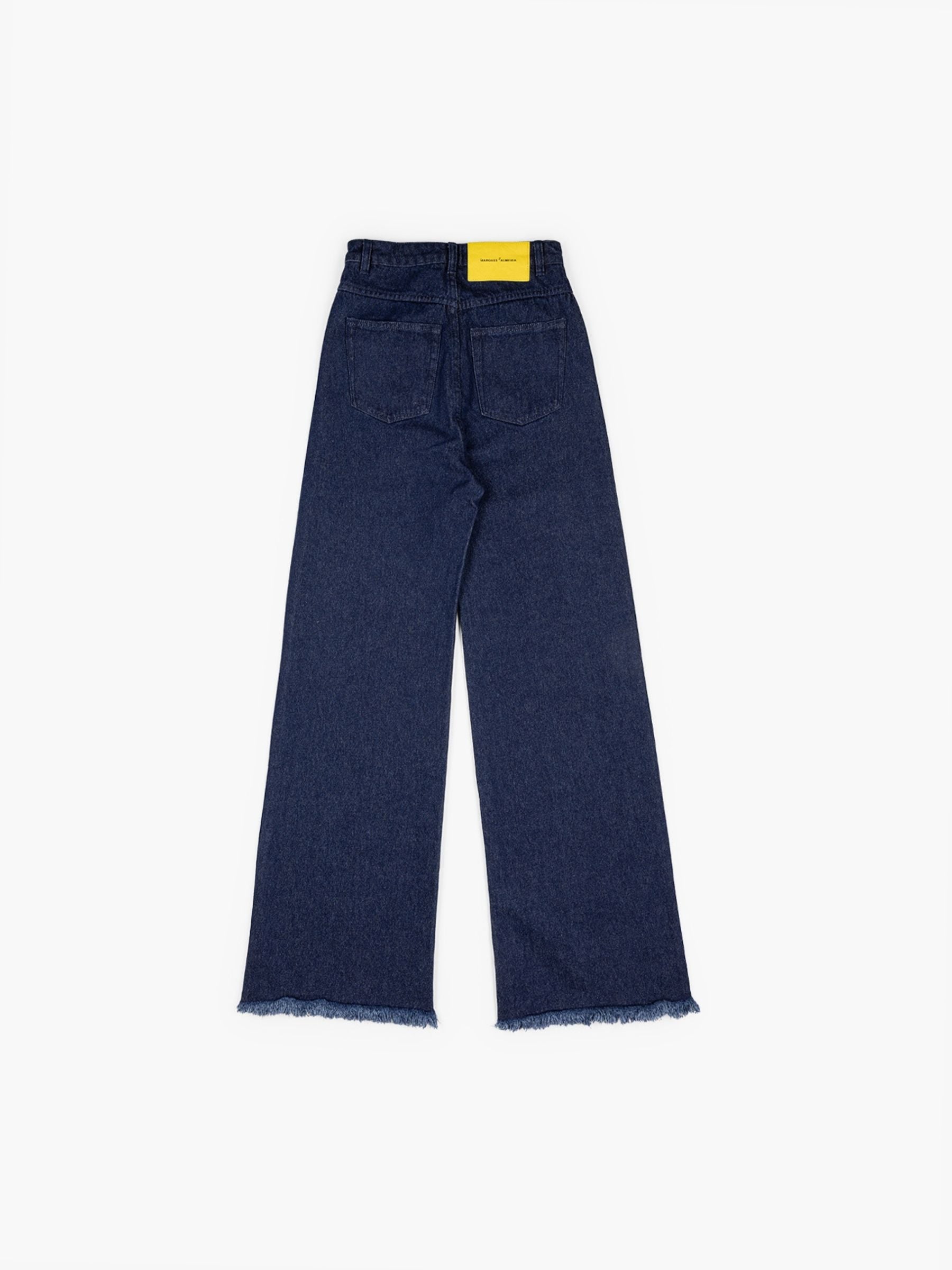 Marques Almeida Indigo Embellished Boyfriend Jeans Blue