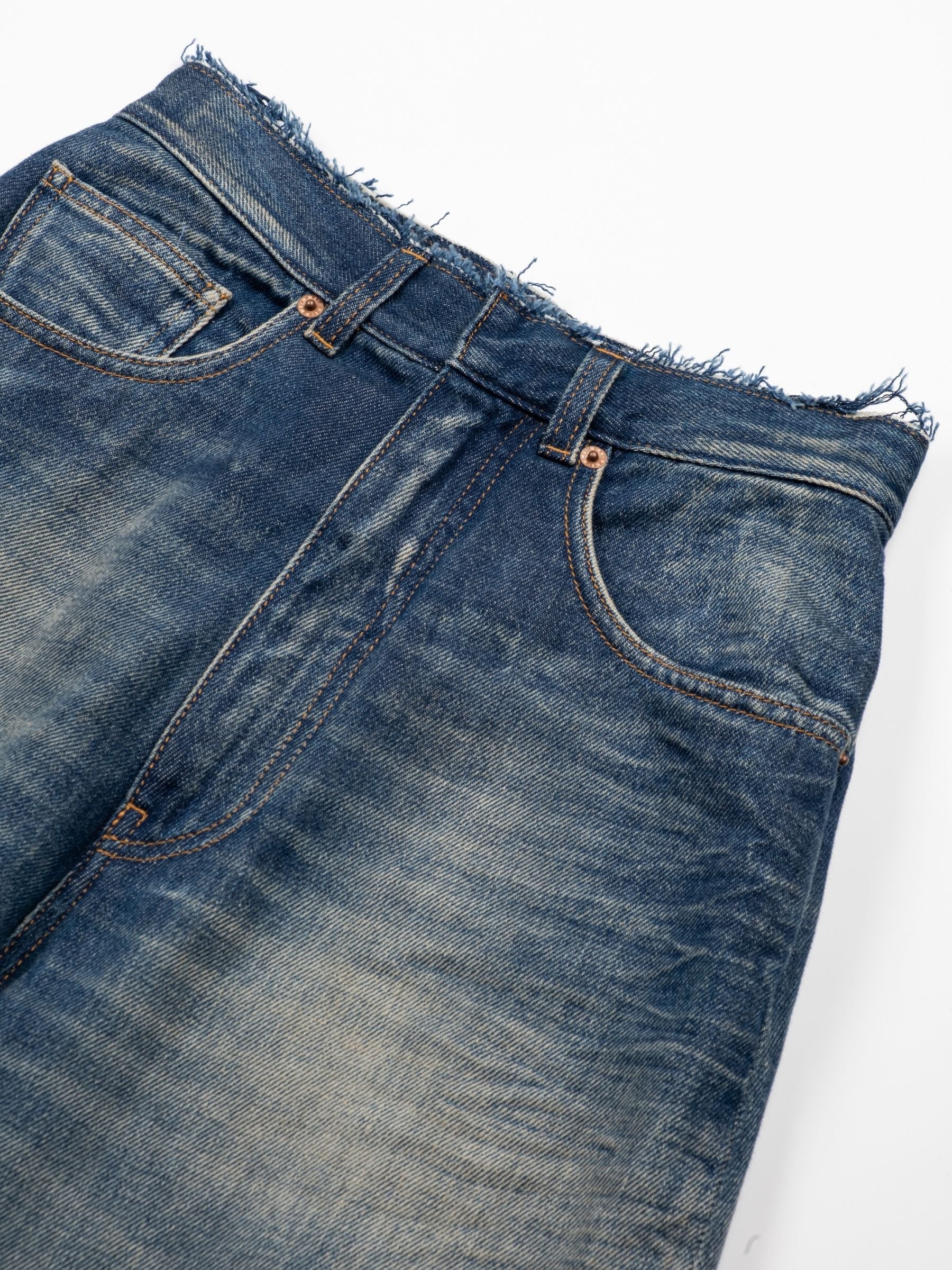 MM6 Maison Margiela Barrel Leg Denim Blue