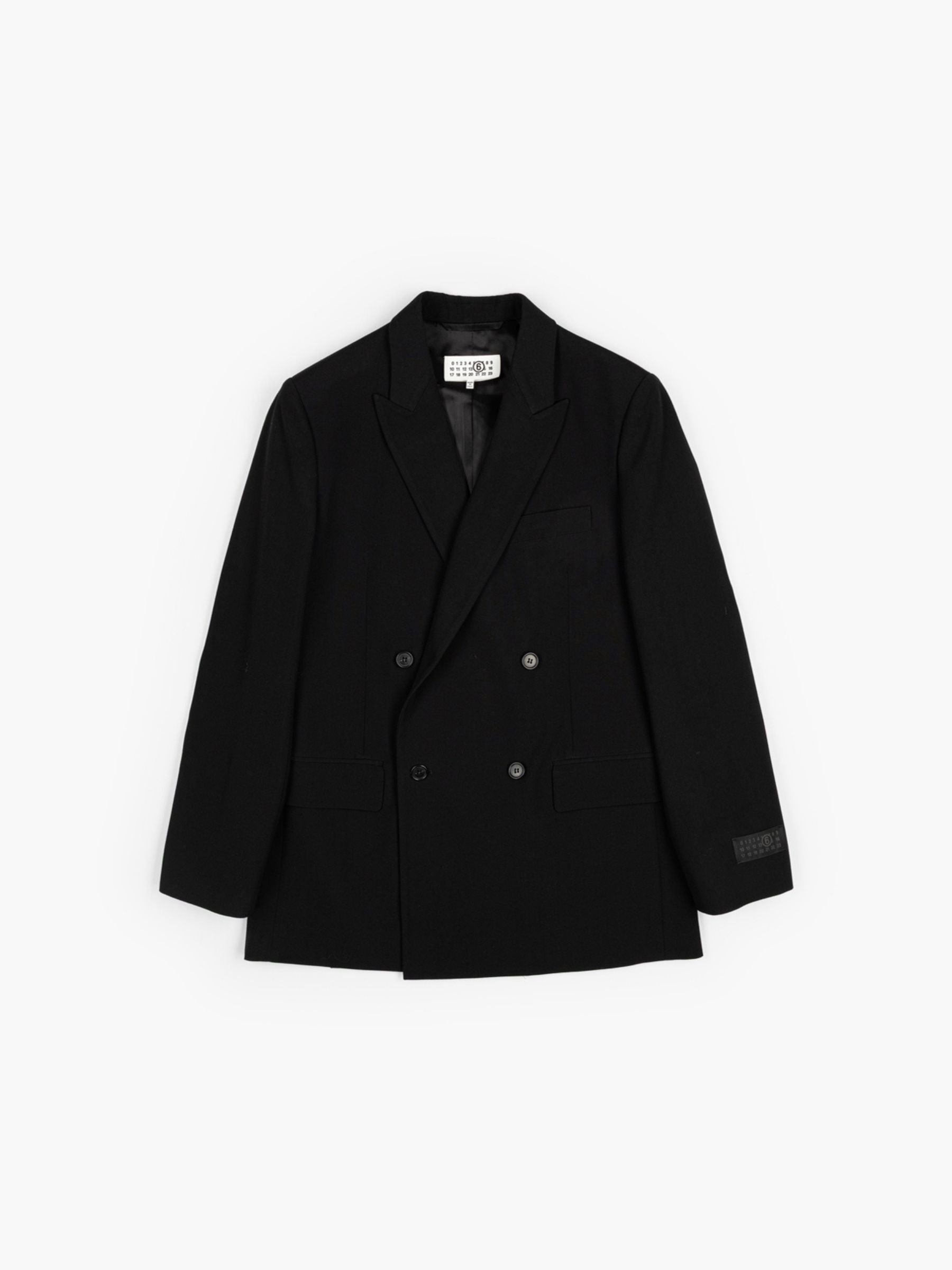 MM6 Maison Margiela Double Breasted Jacket Black