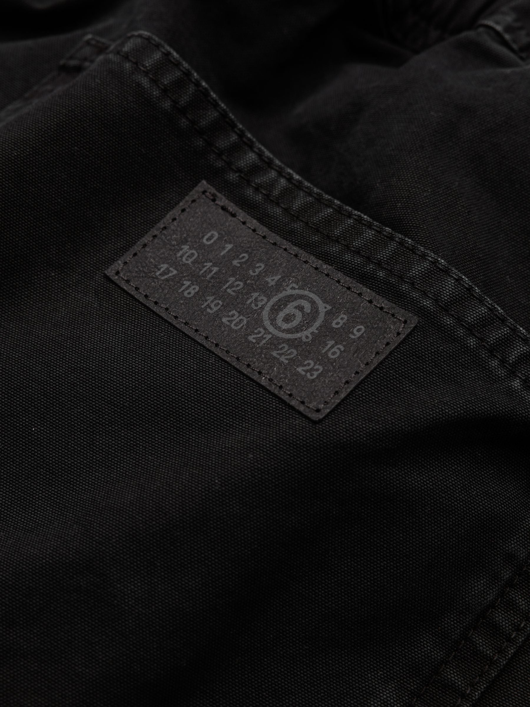 MM6 Elastic Workwear Pants Black