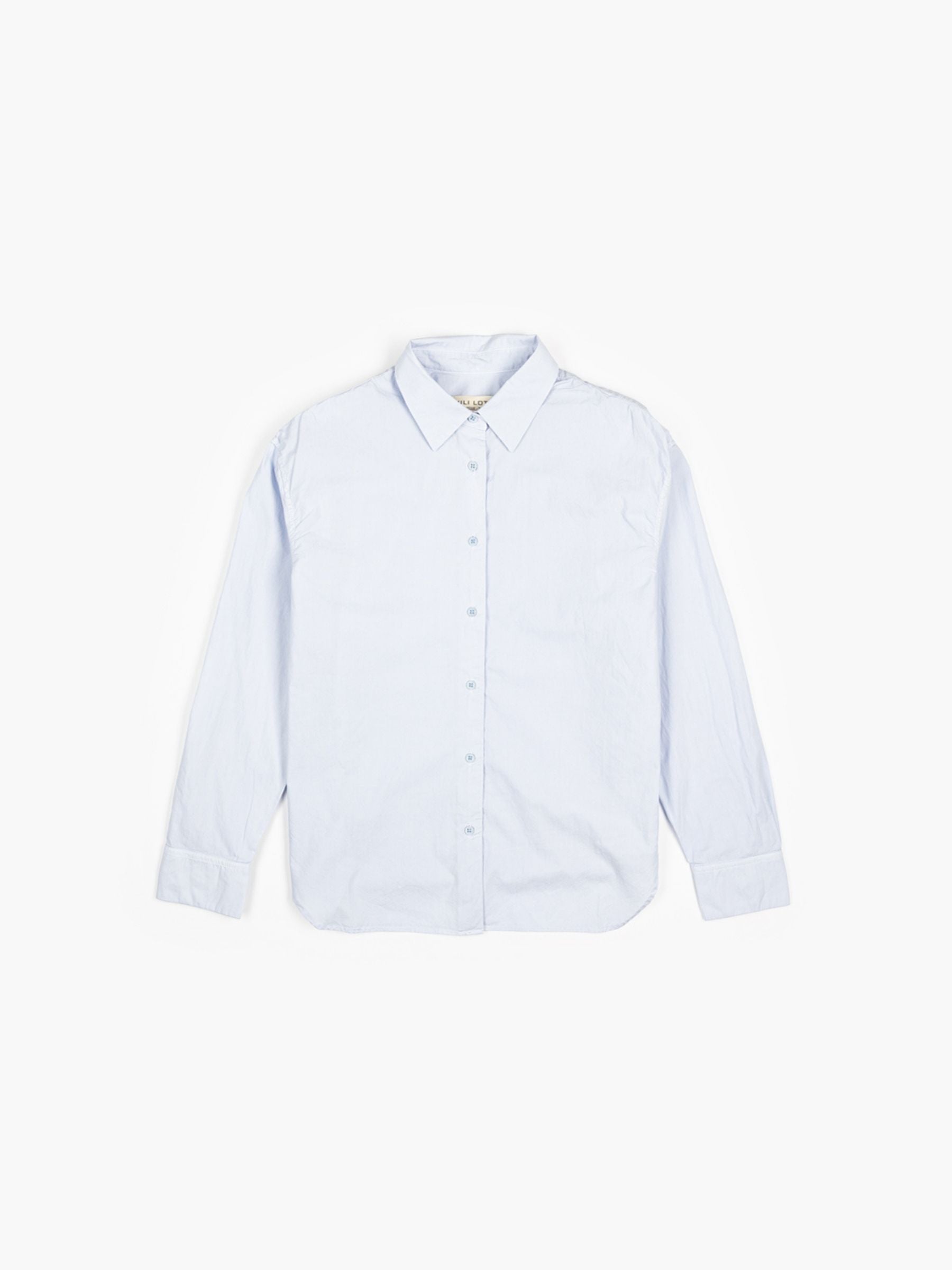 Nili Lotan Amante Shirt Cambridge Blue