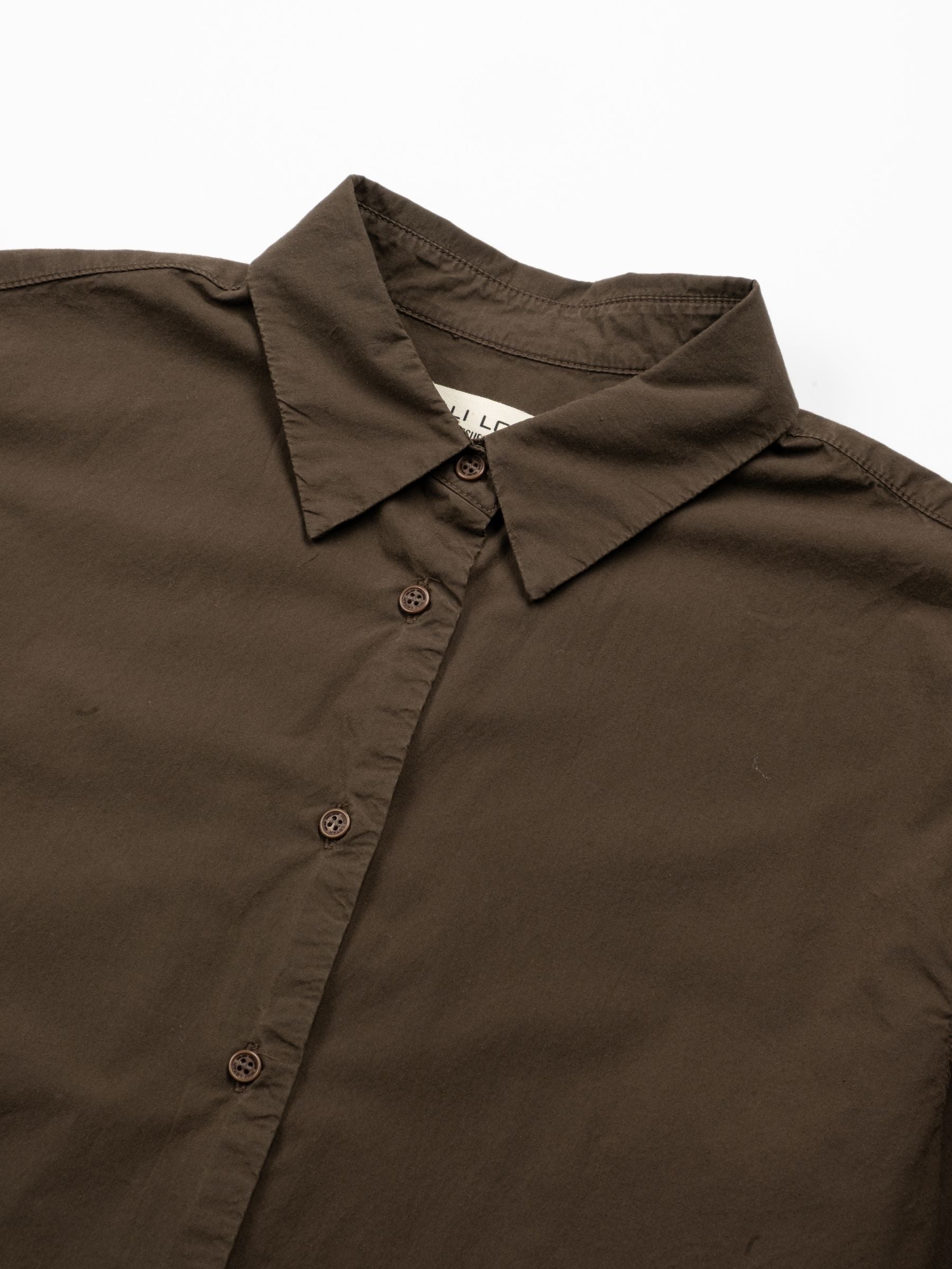 Nili Lotan Amante Shirt Wood