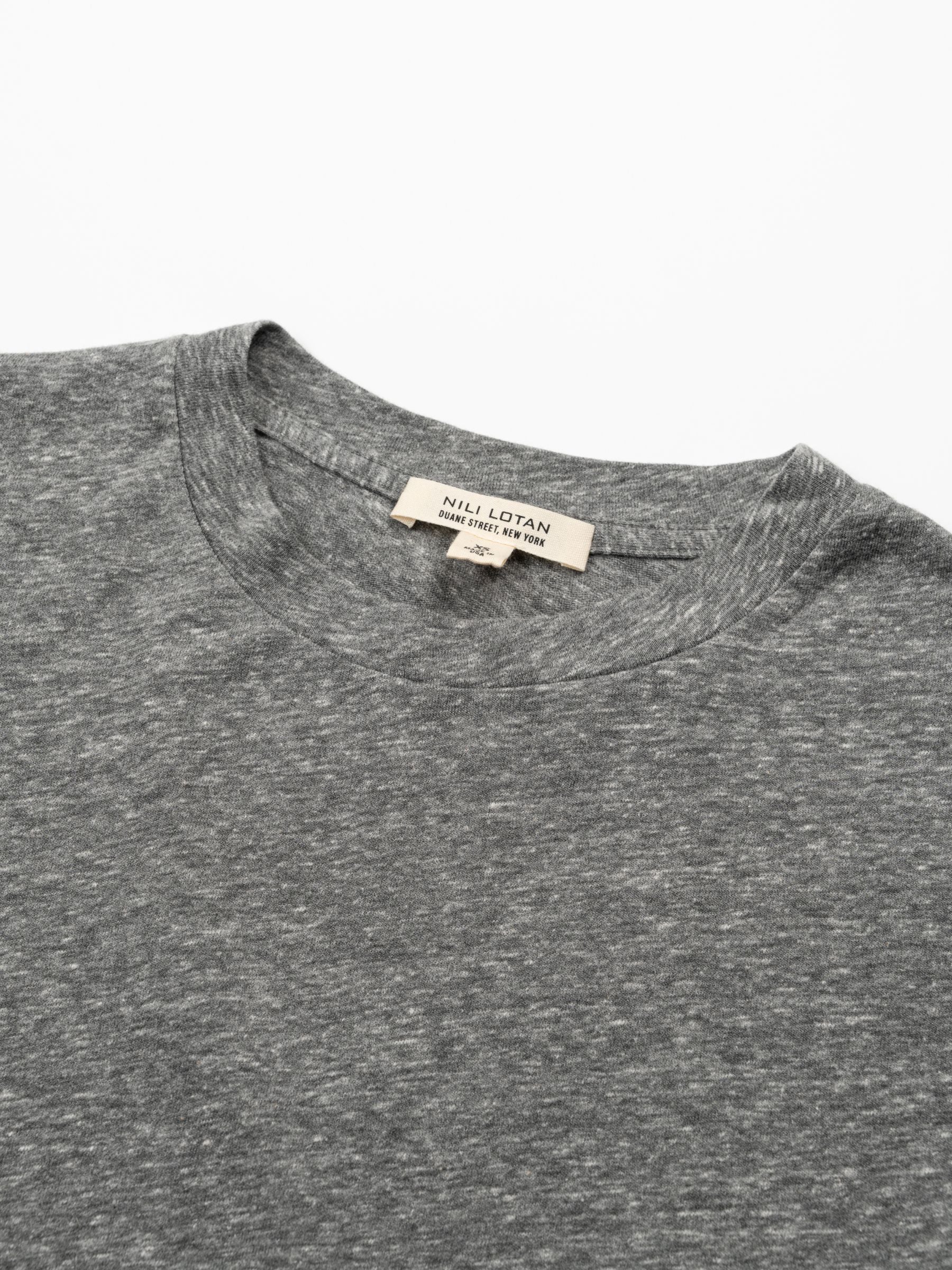 Nili Lotan Brady Tee Heather Grey