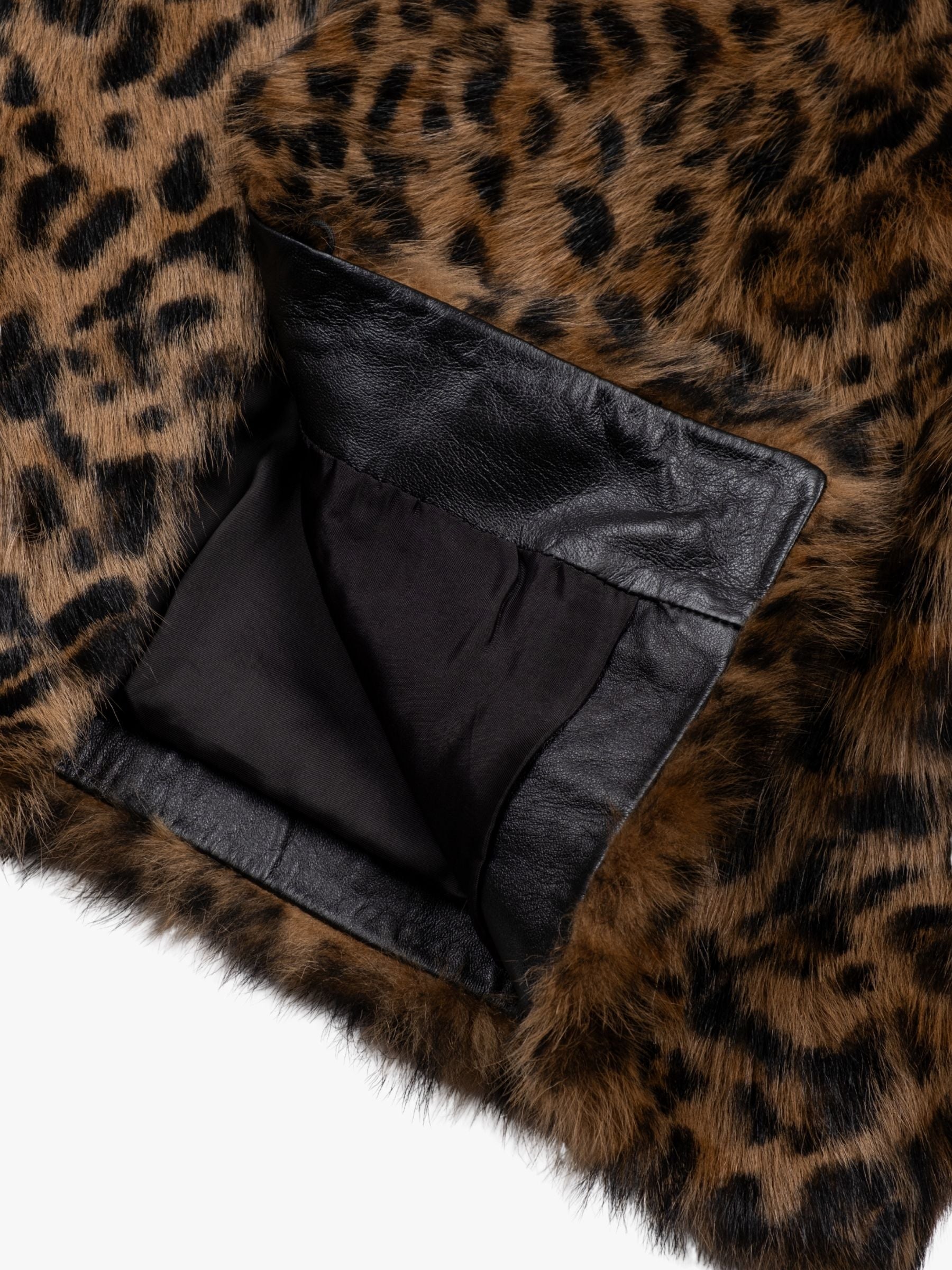 Nili Lotan Elan Shearling Jacket Camel Leoprad