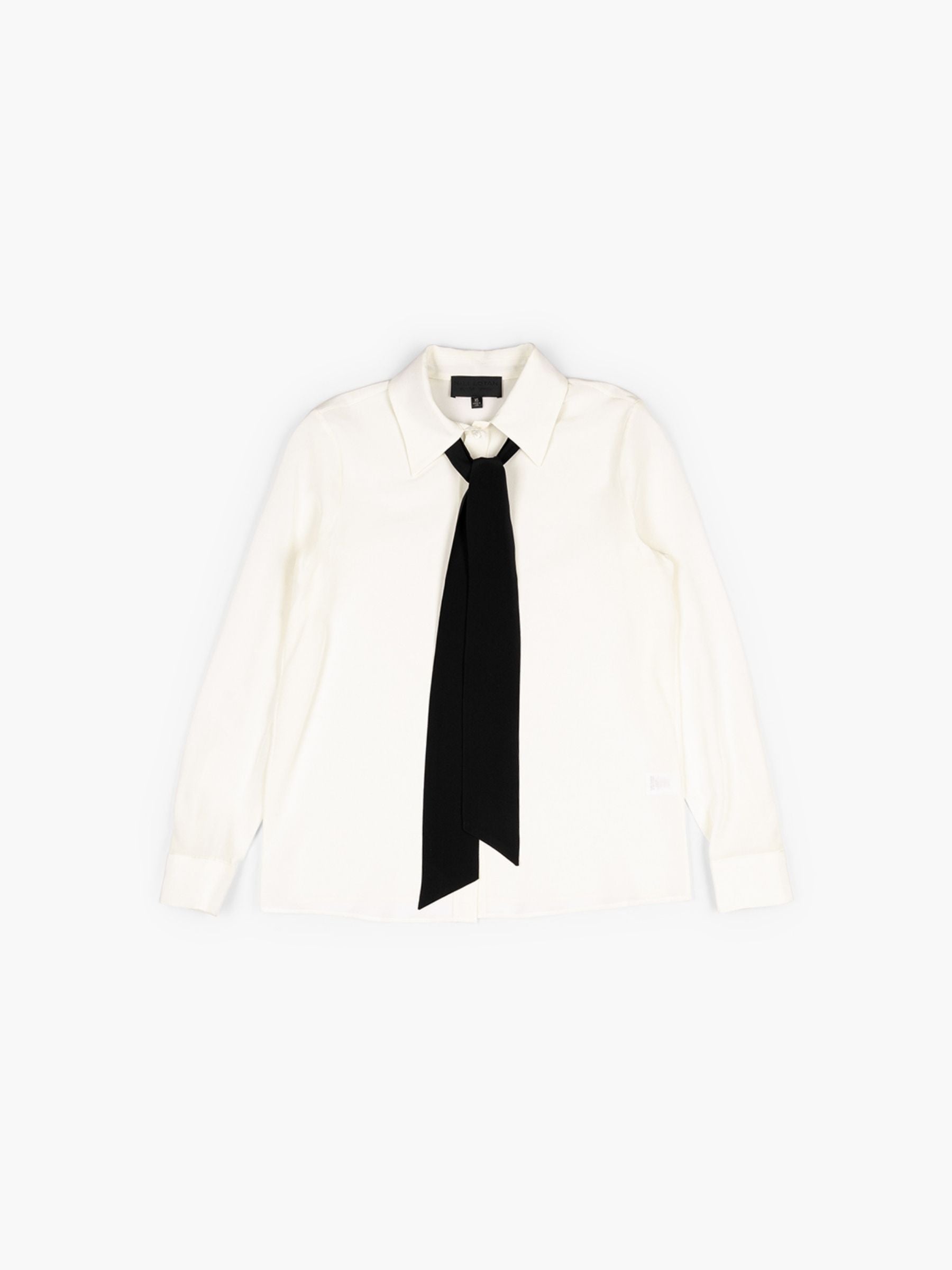 Nili Lotan Hanford Shirt Ivory/Black