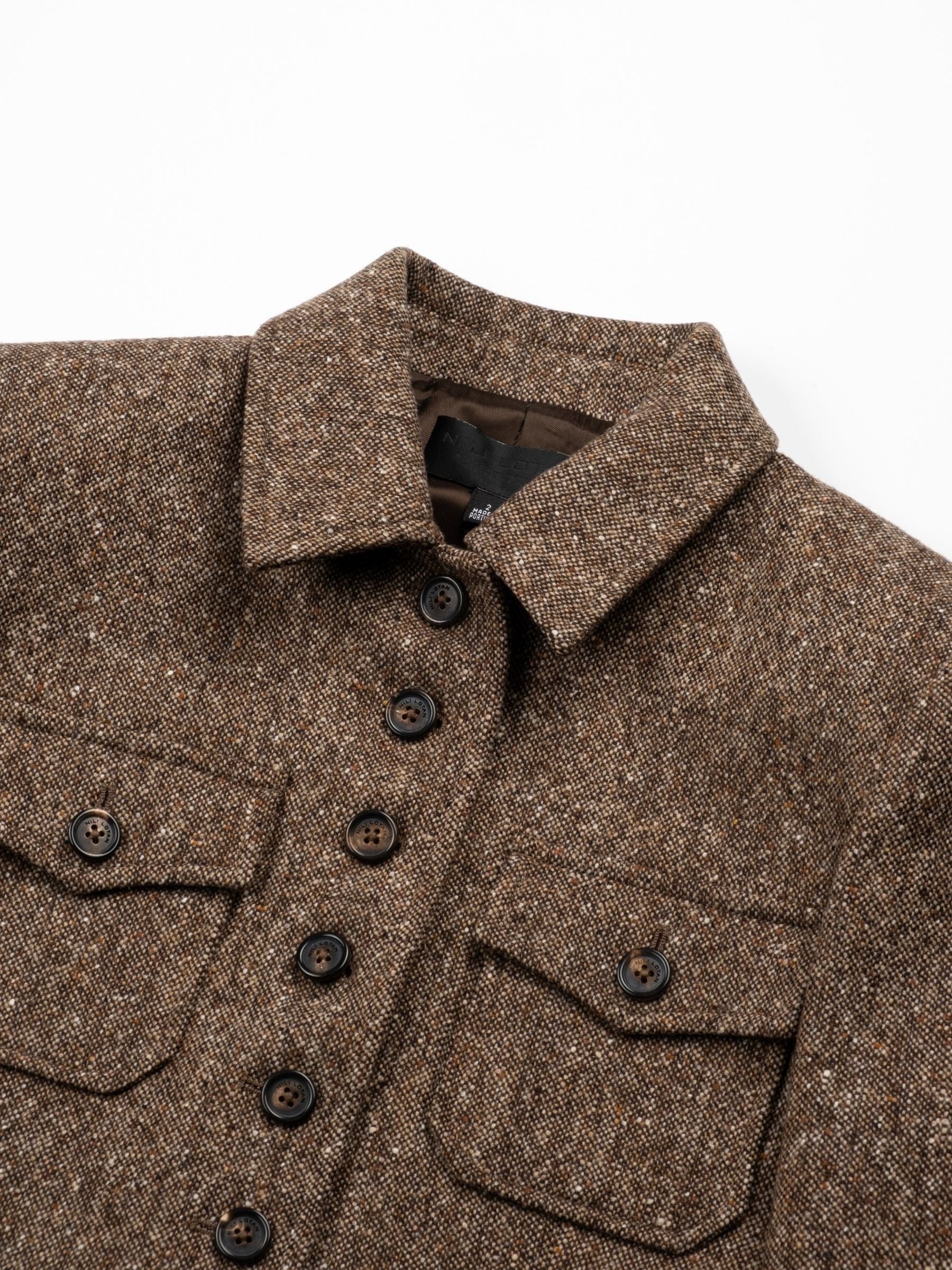 Nili Lotan Jamison Jacket Espresso Donegal