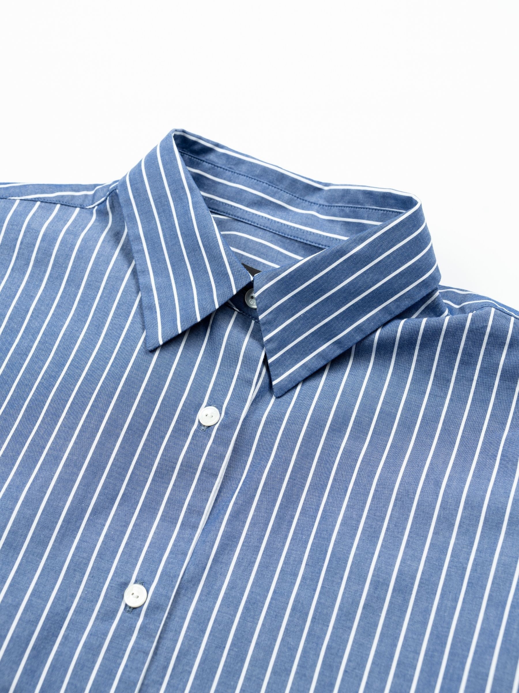 Nili Lotan Yorke Shirt Dark Navy White Stripes