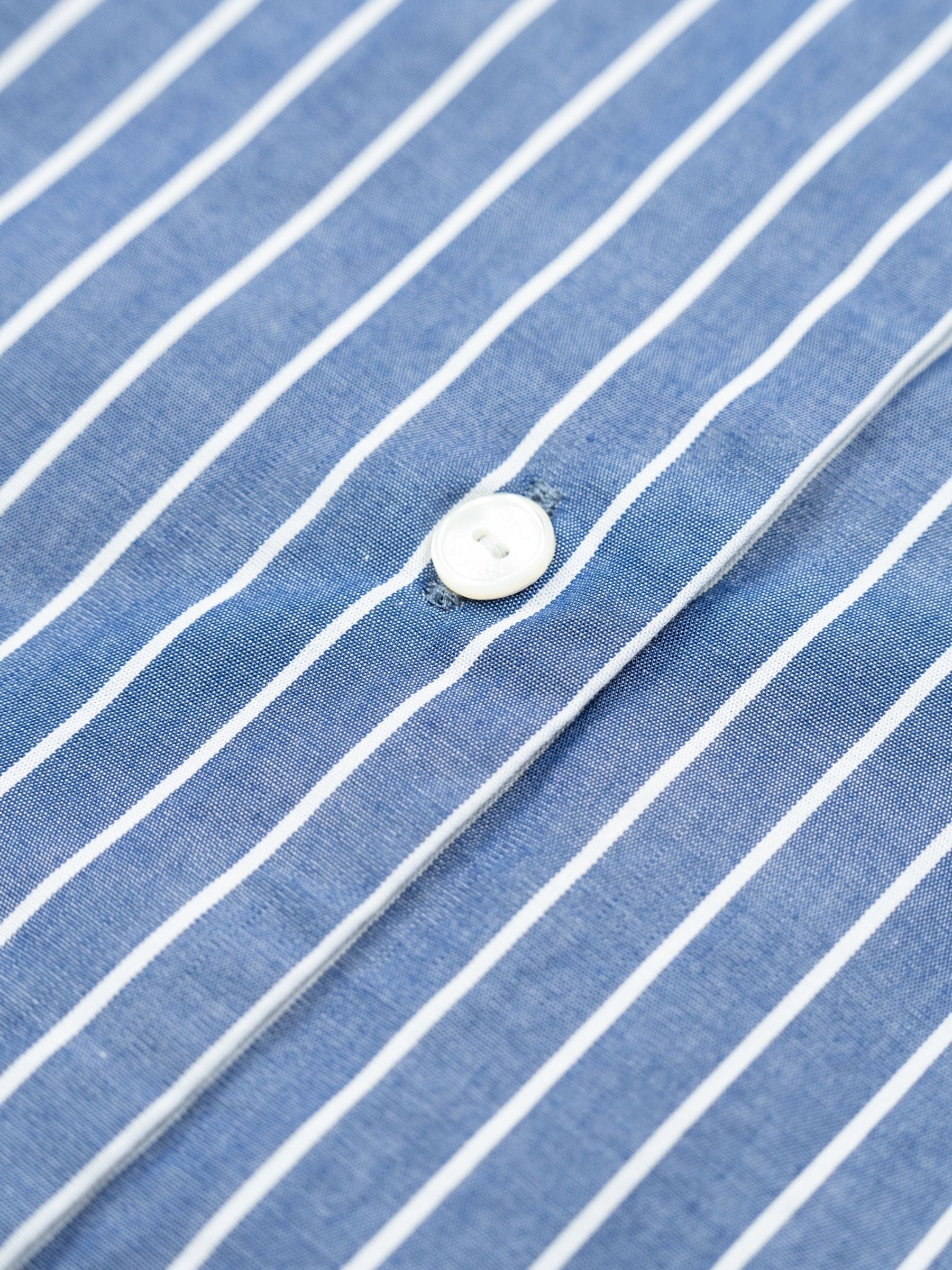 Nili Lotan Yorke Shirt Dark Navy White Stripes