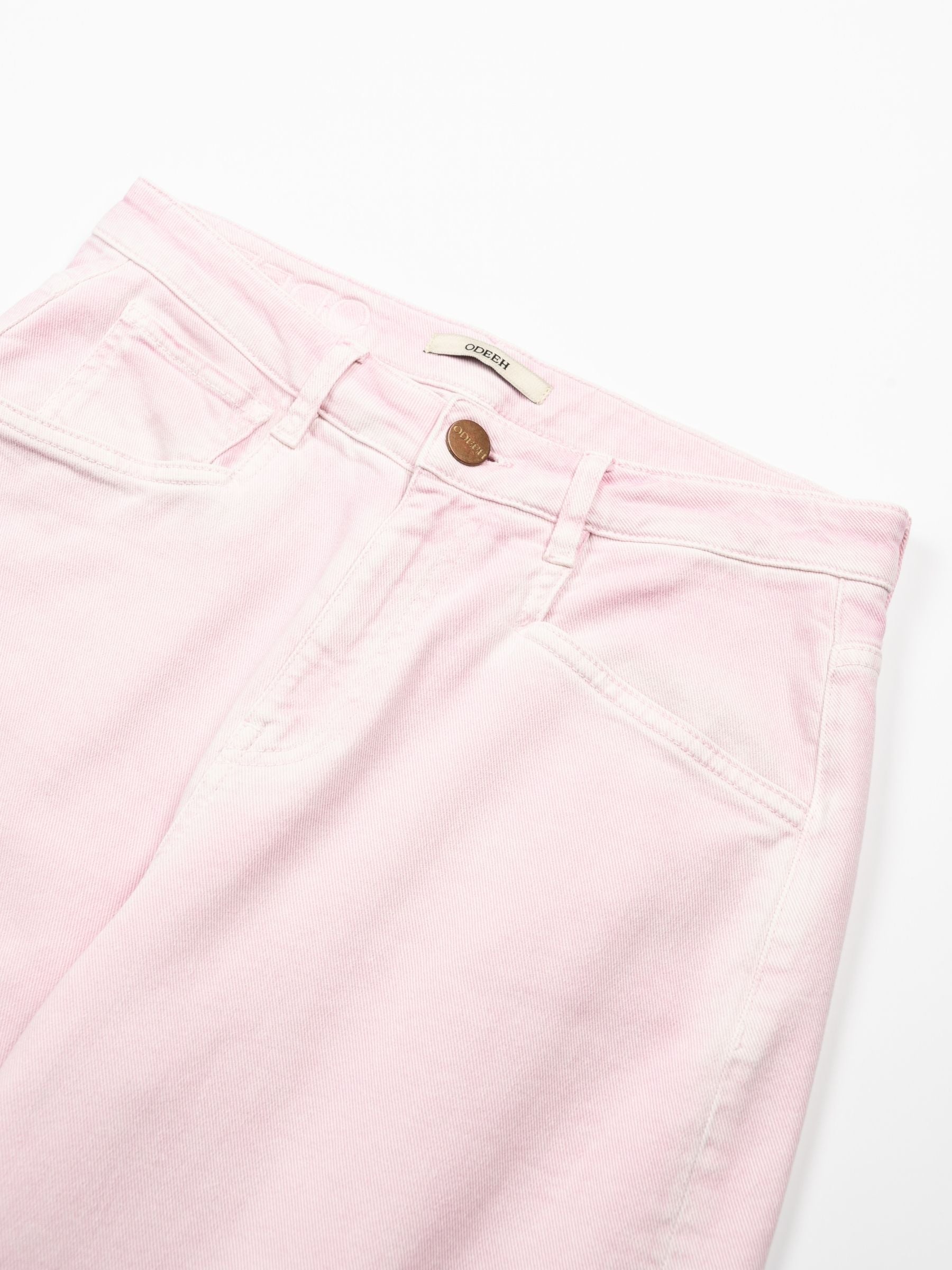 Odeeh Faded Denim Pants Fairy Floss