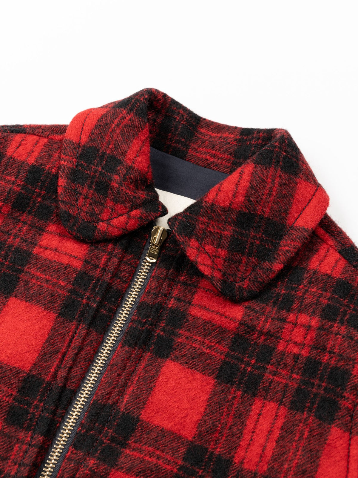 Odeeh Felted Tartan Jacket Paprika