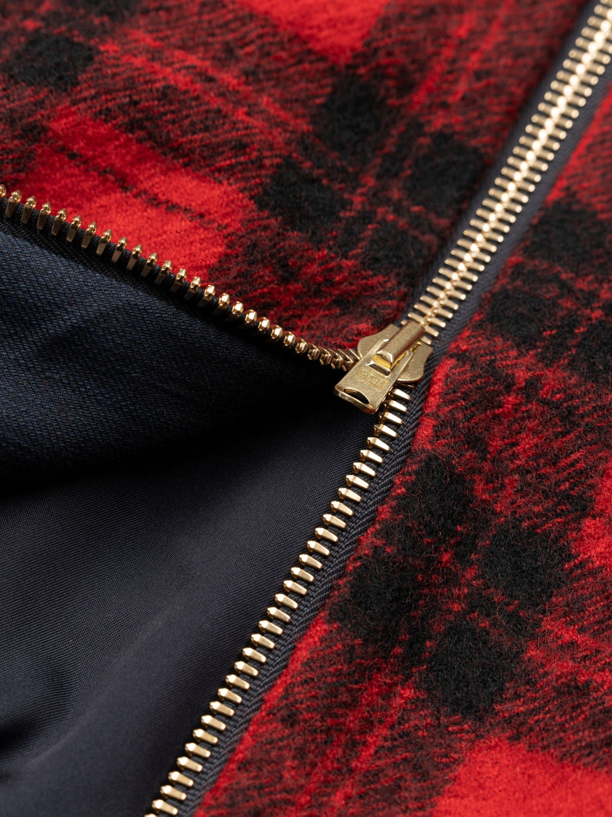 Odeeh Felted Tartan Jacket Paprika