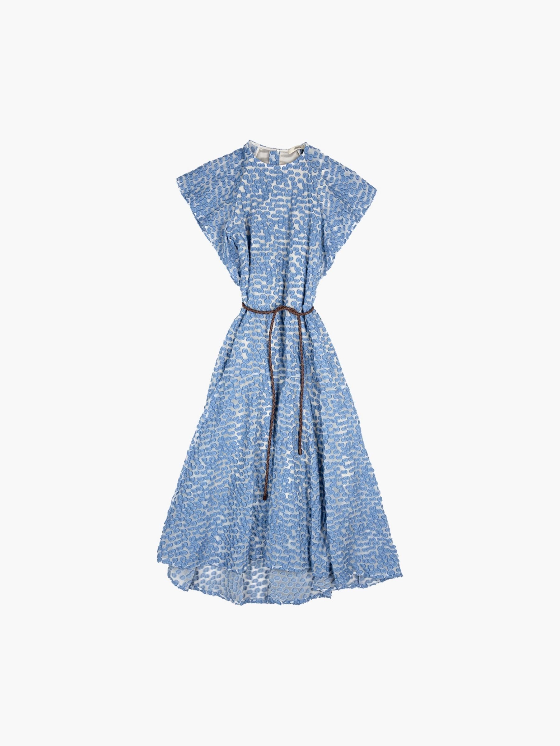 Odeeh Fil Coupe Dots Dress Delft Blue