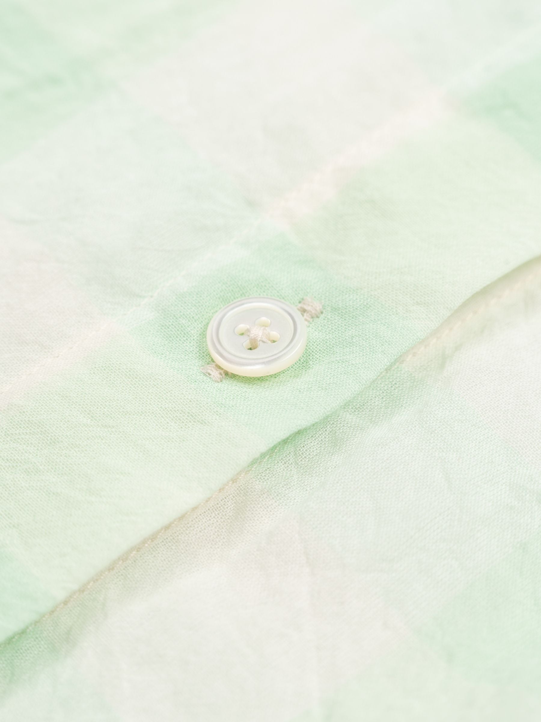 Odeeh Gauze Vichy Blouse Glass Green