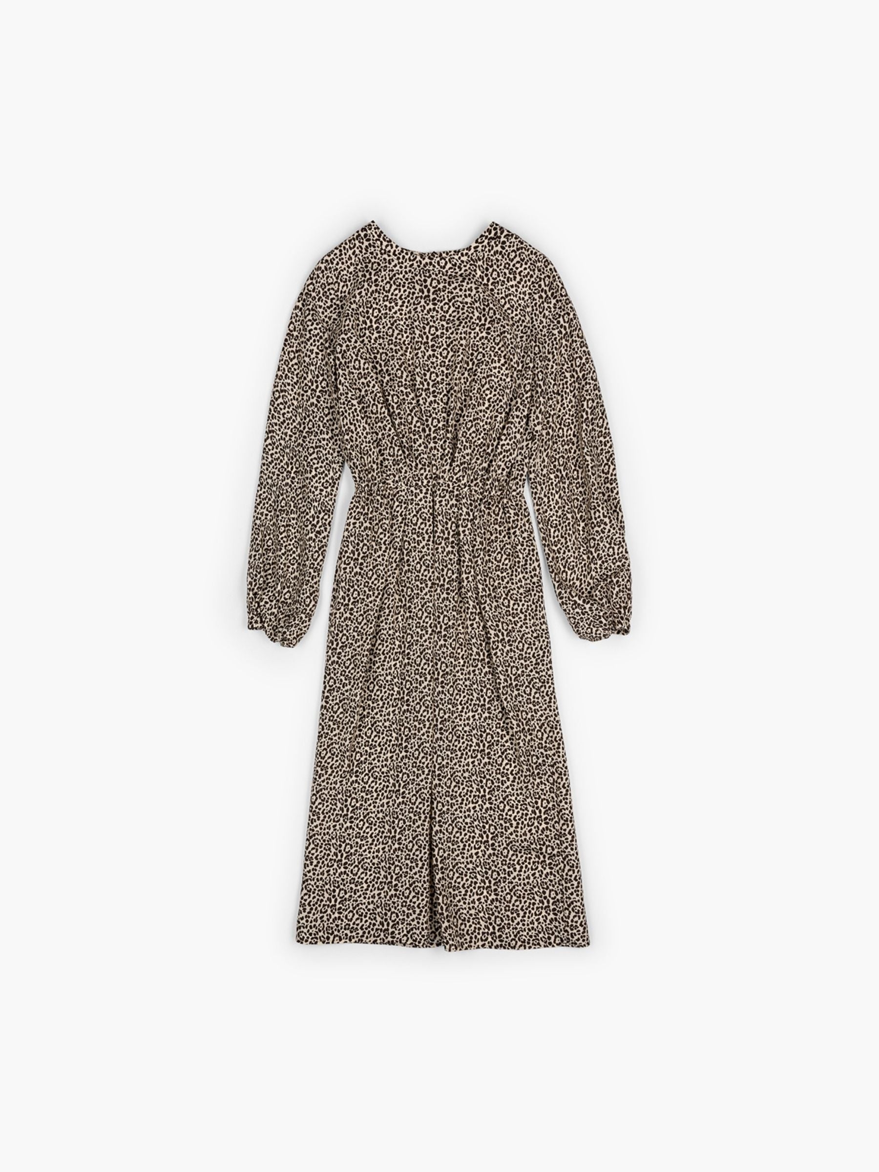 Odeeh Habotai Silk Leo Dress Cafe Noir