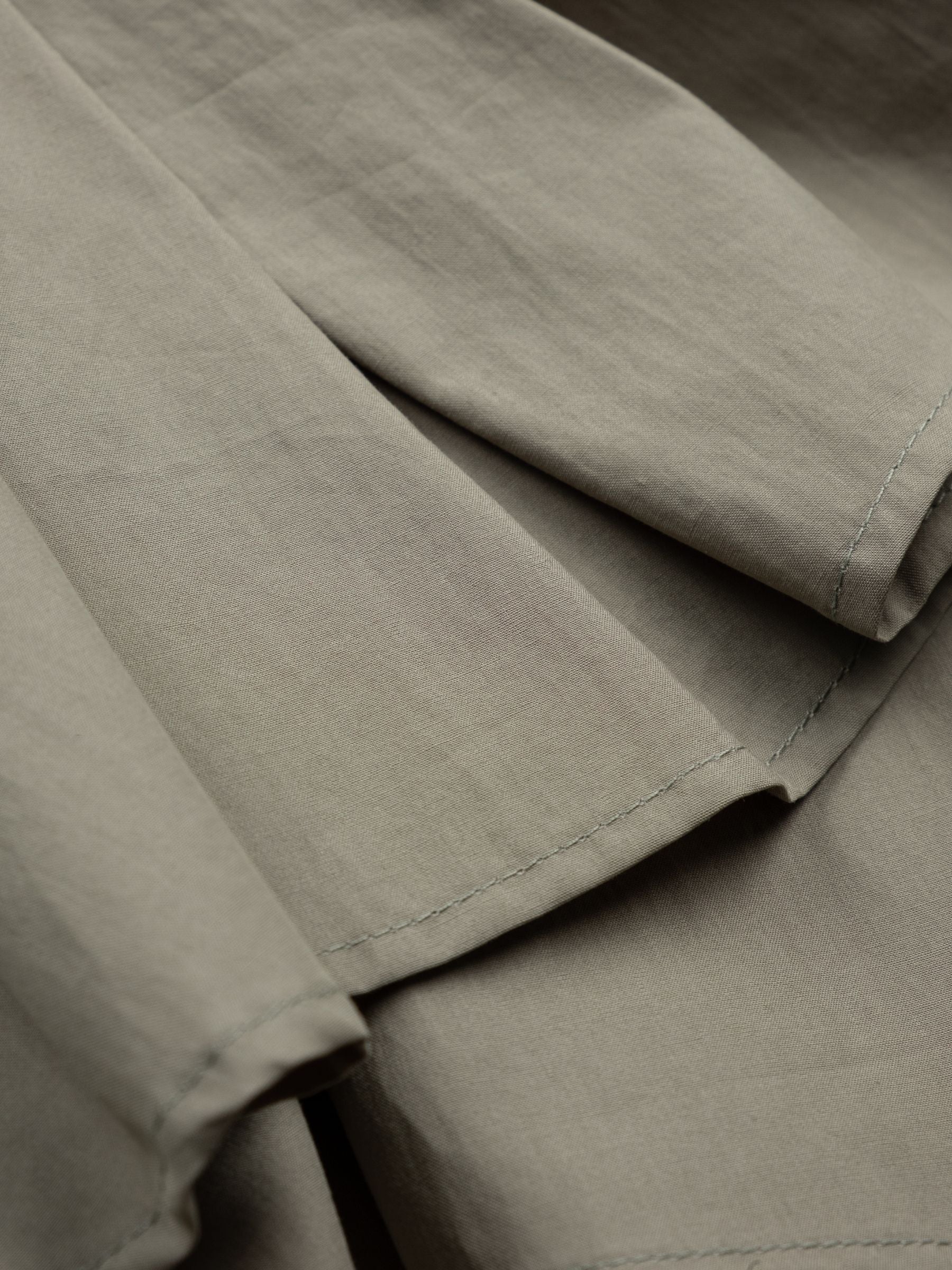 Odeeh Light Poplin Ruffle Blouse French Green