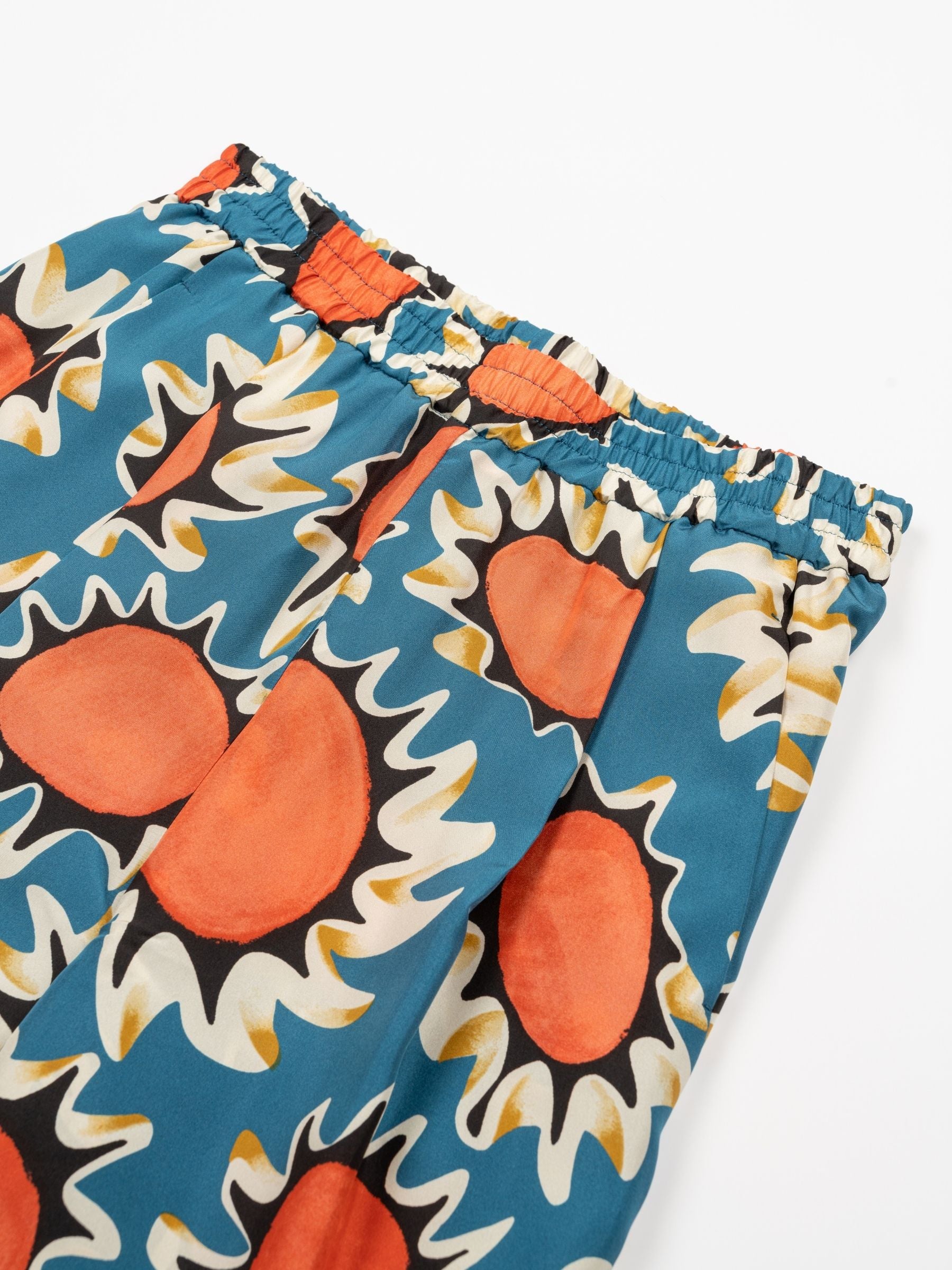 Odeeh Pop Flowers Pants Ocean