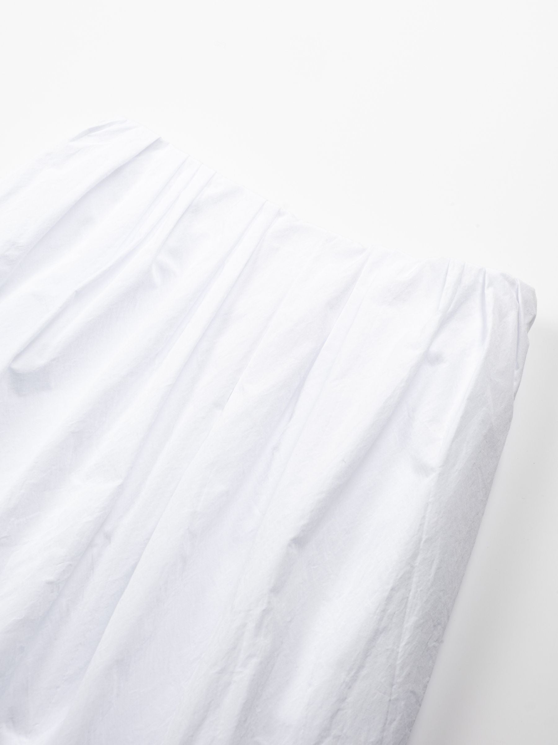 Odeeh Puffy Cotton Skirt White