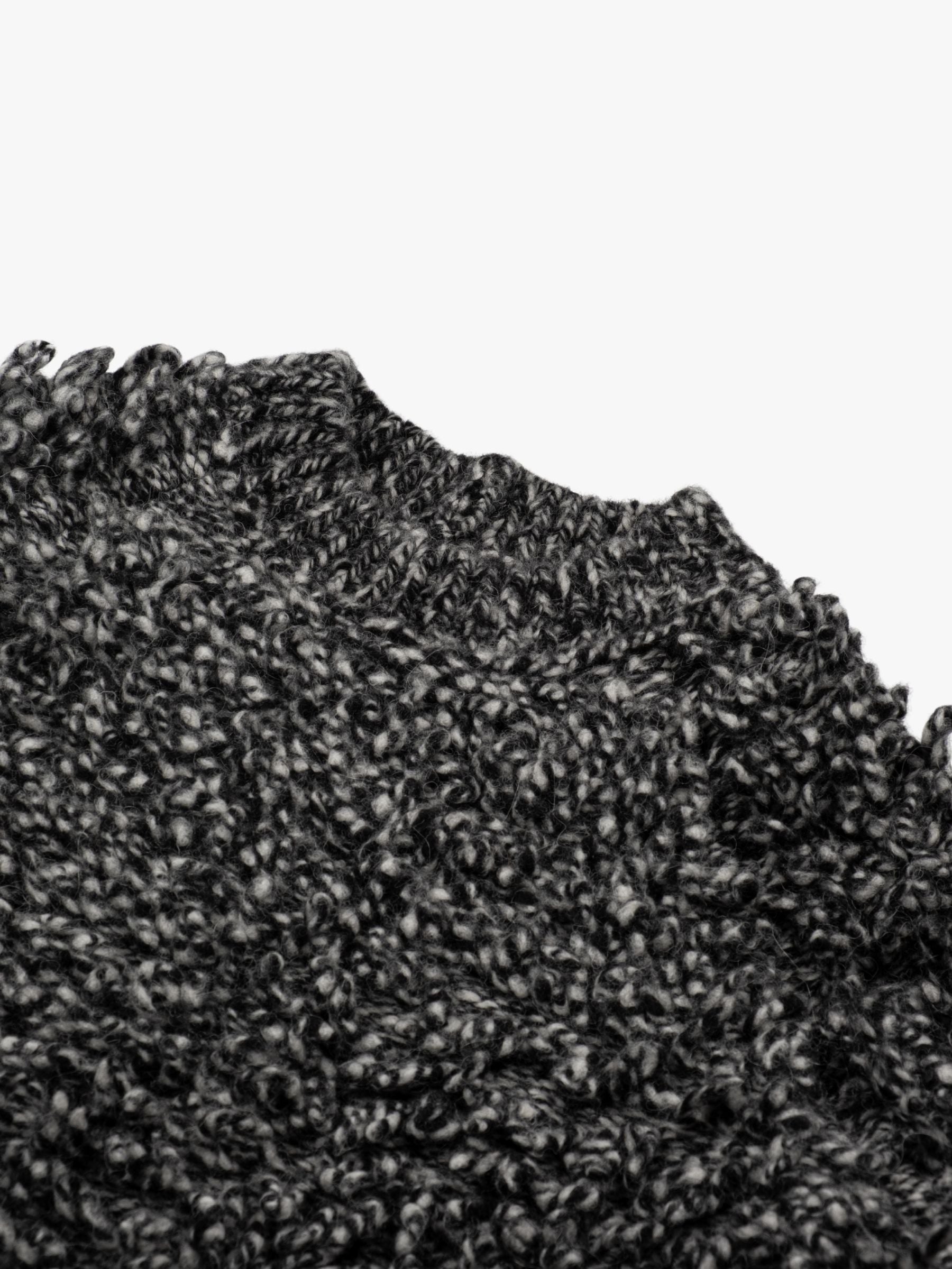 Odeeh Wool Alpaca Mix Pullover Black White