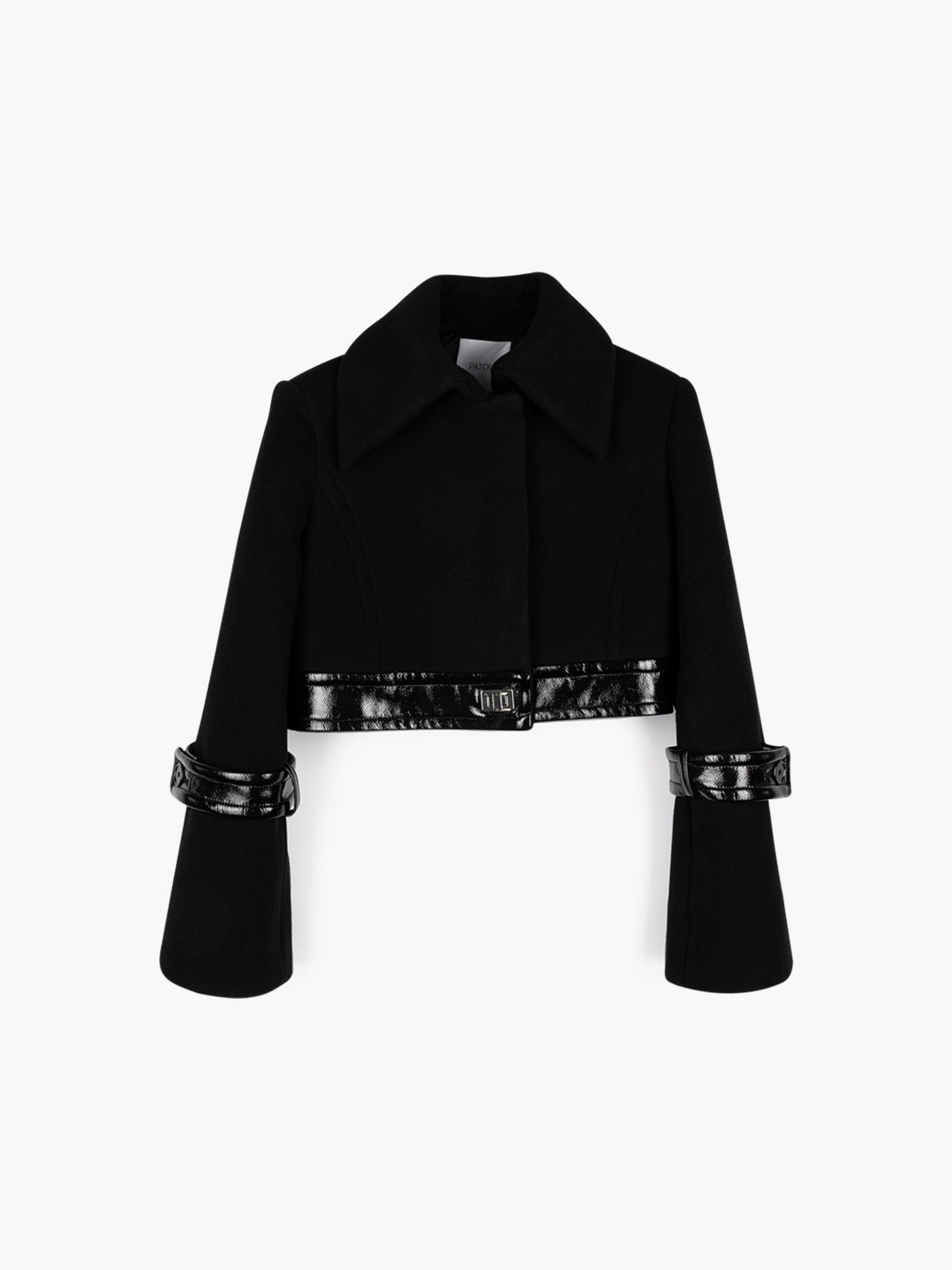 Patou Belted Lock Jacket Black