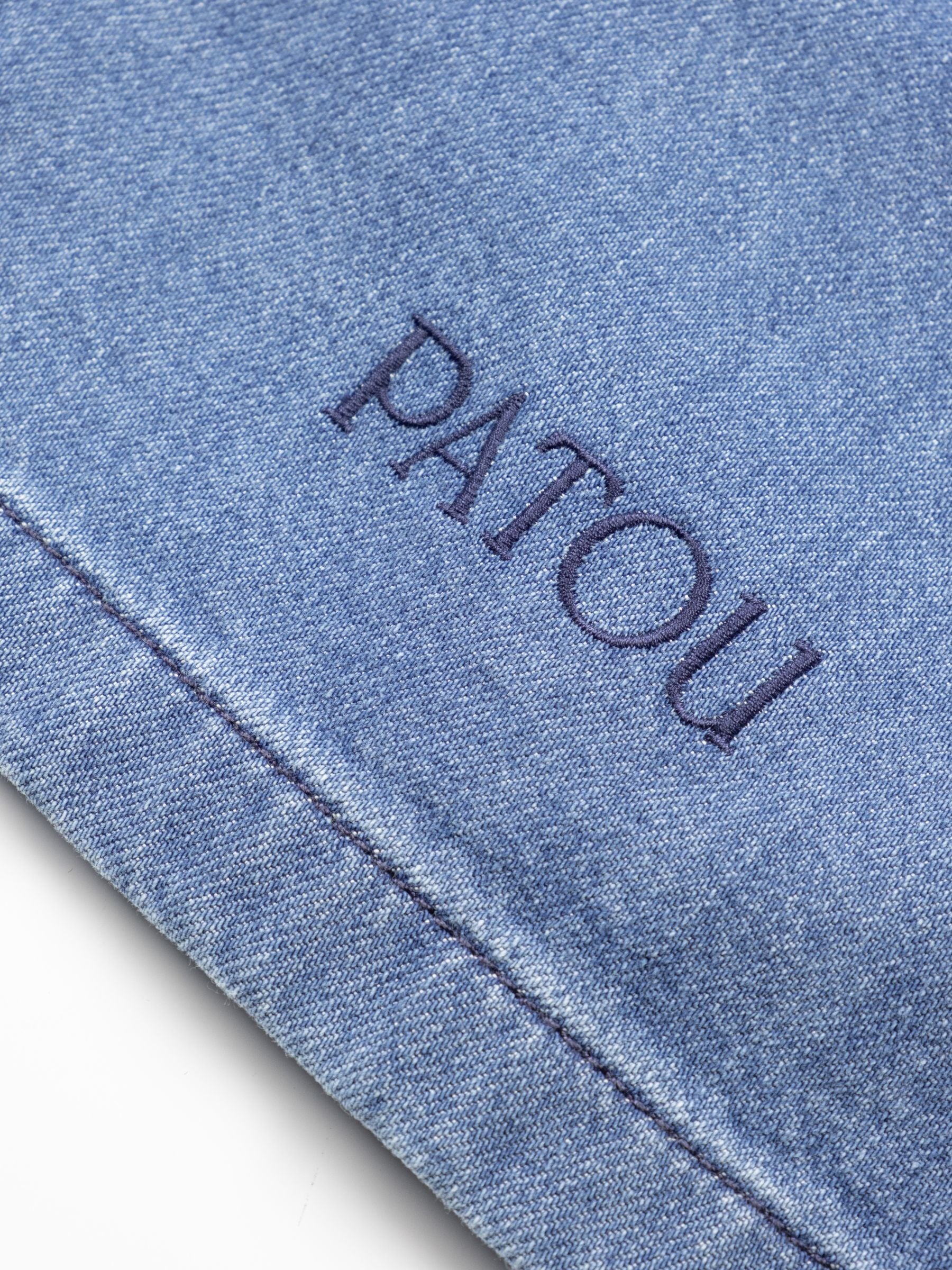 Patou Long Sleeves Knot Shirt Heritage Blue Wash