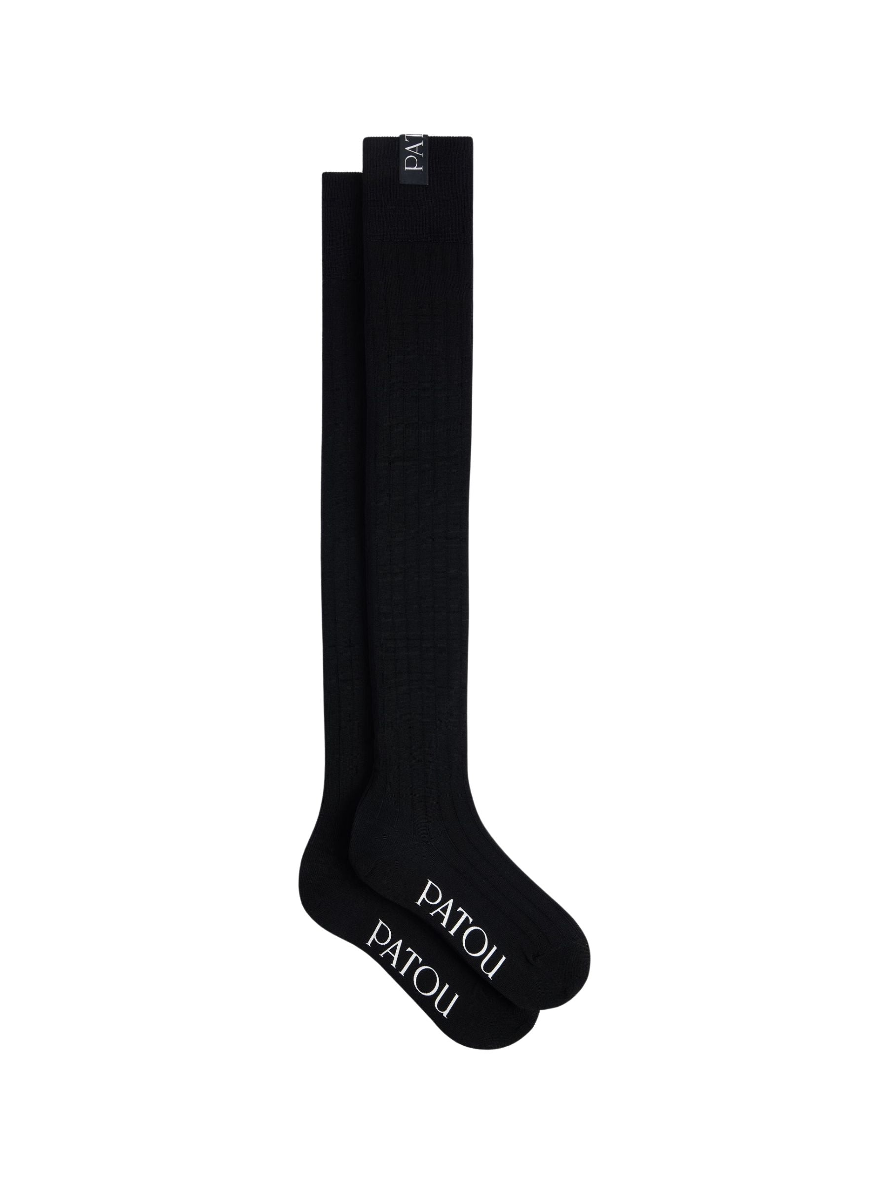 Patou Over the Knee Socks Black