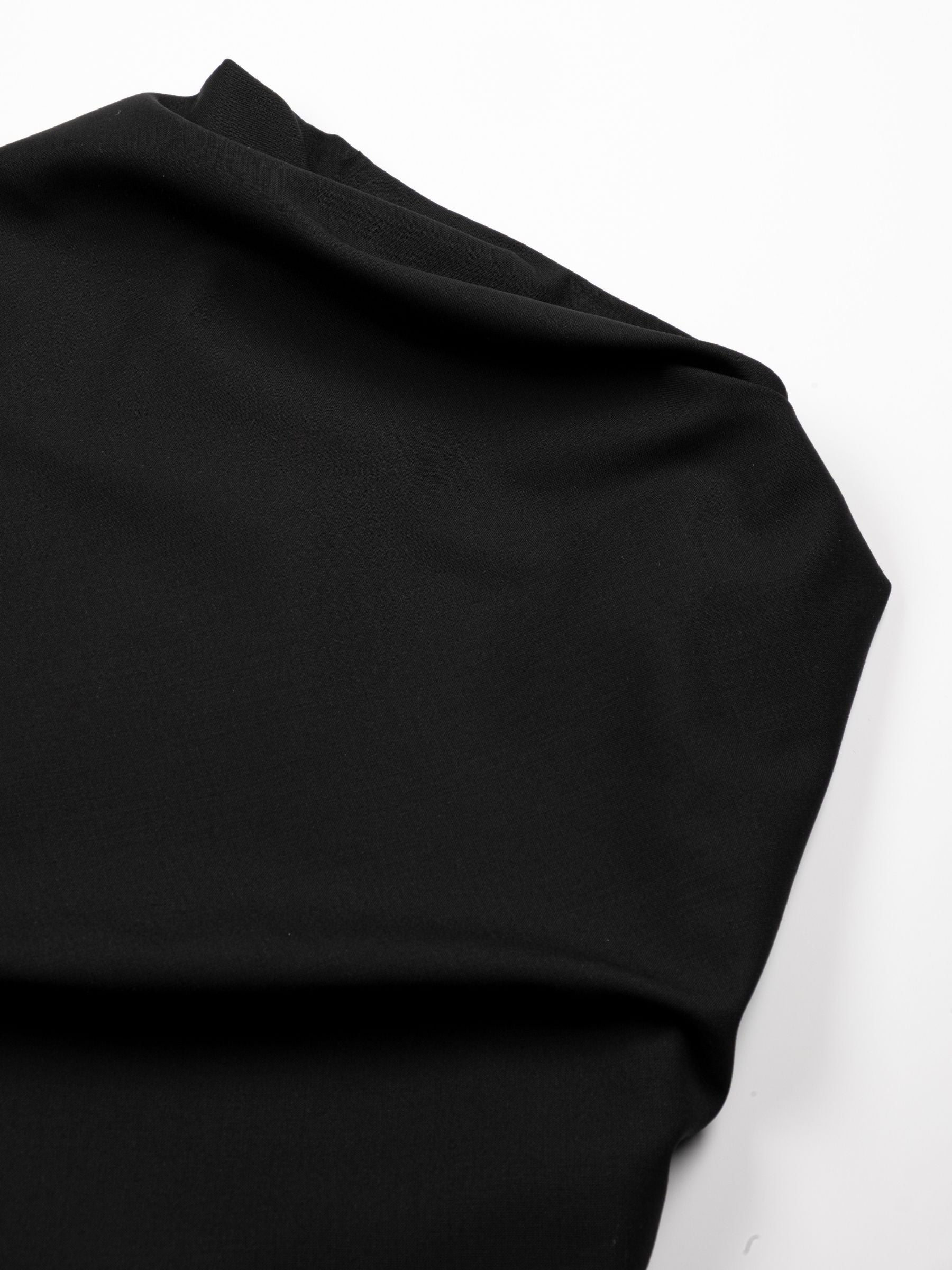 Rohe Draped One-Shoulder Dress Black