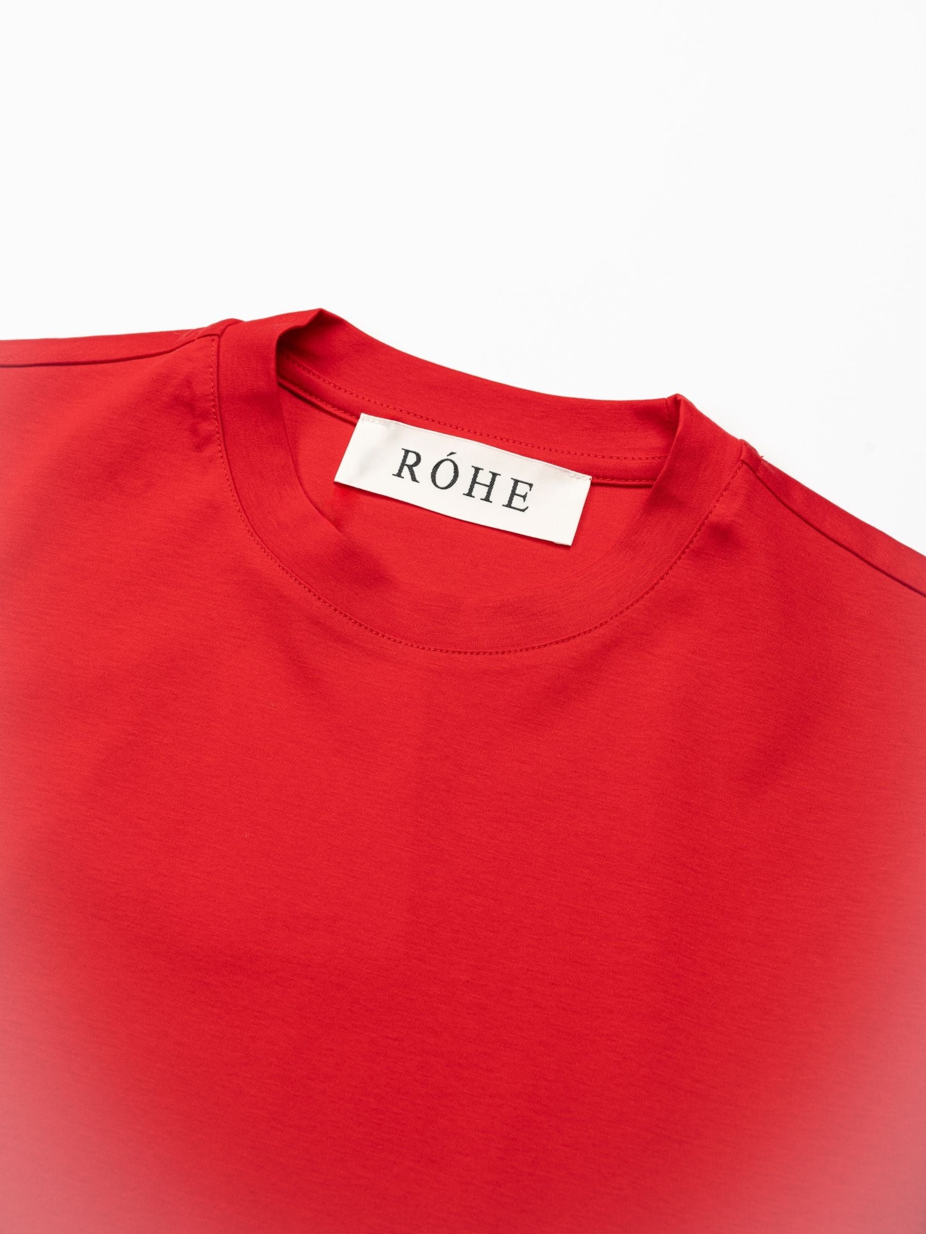 Rohe Oversized Cotton Silk T-shirt Red